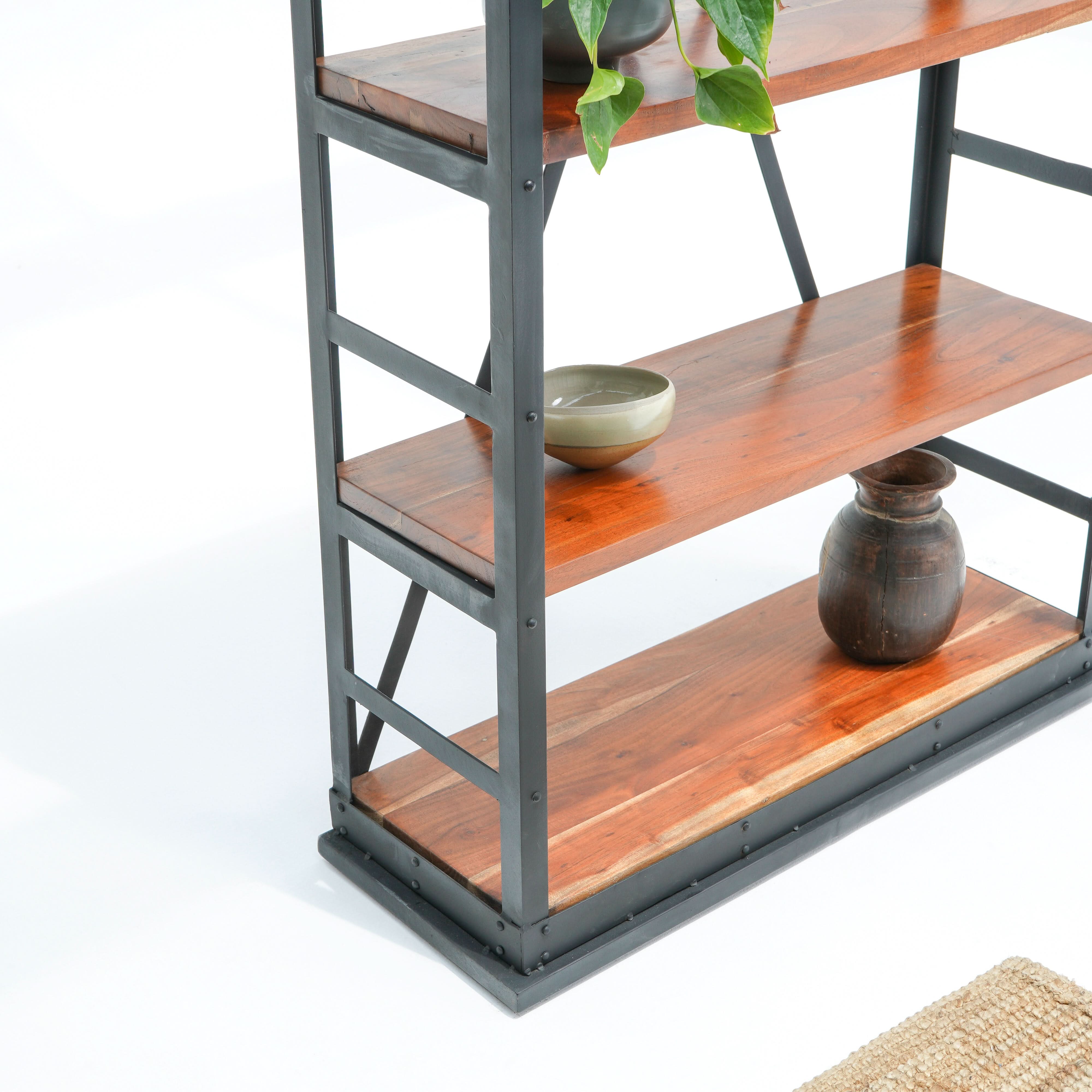 AMSTERDAM ACACIA WOOD BOOKSHELF - Art and craft furniture