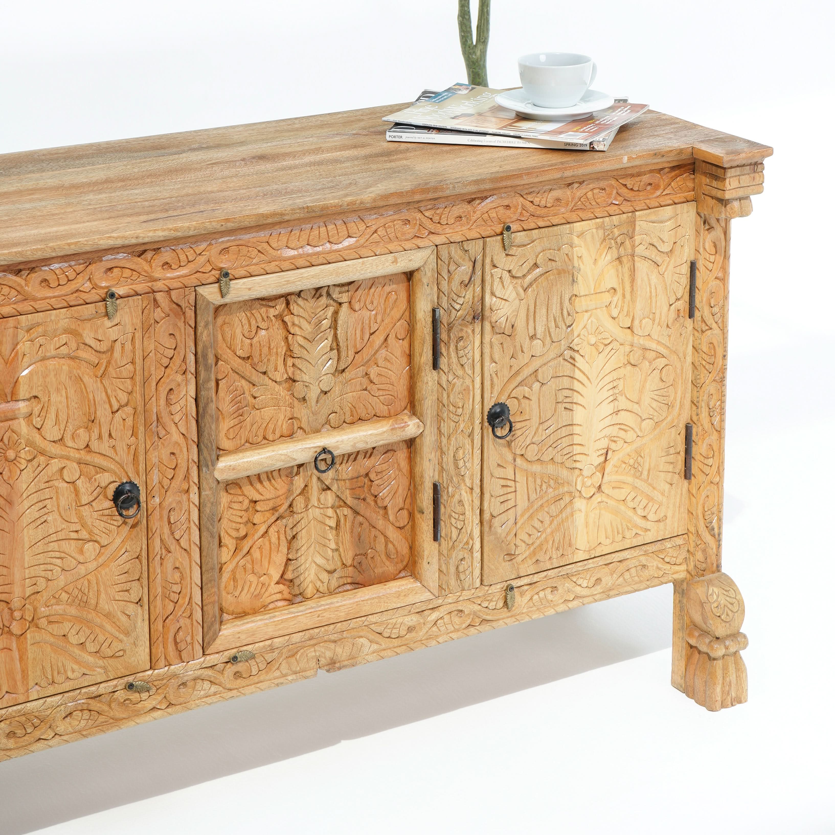 THE LOTUS TWO DOOR TWO DRAWER SIDEBOARD - Art and craft furniture