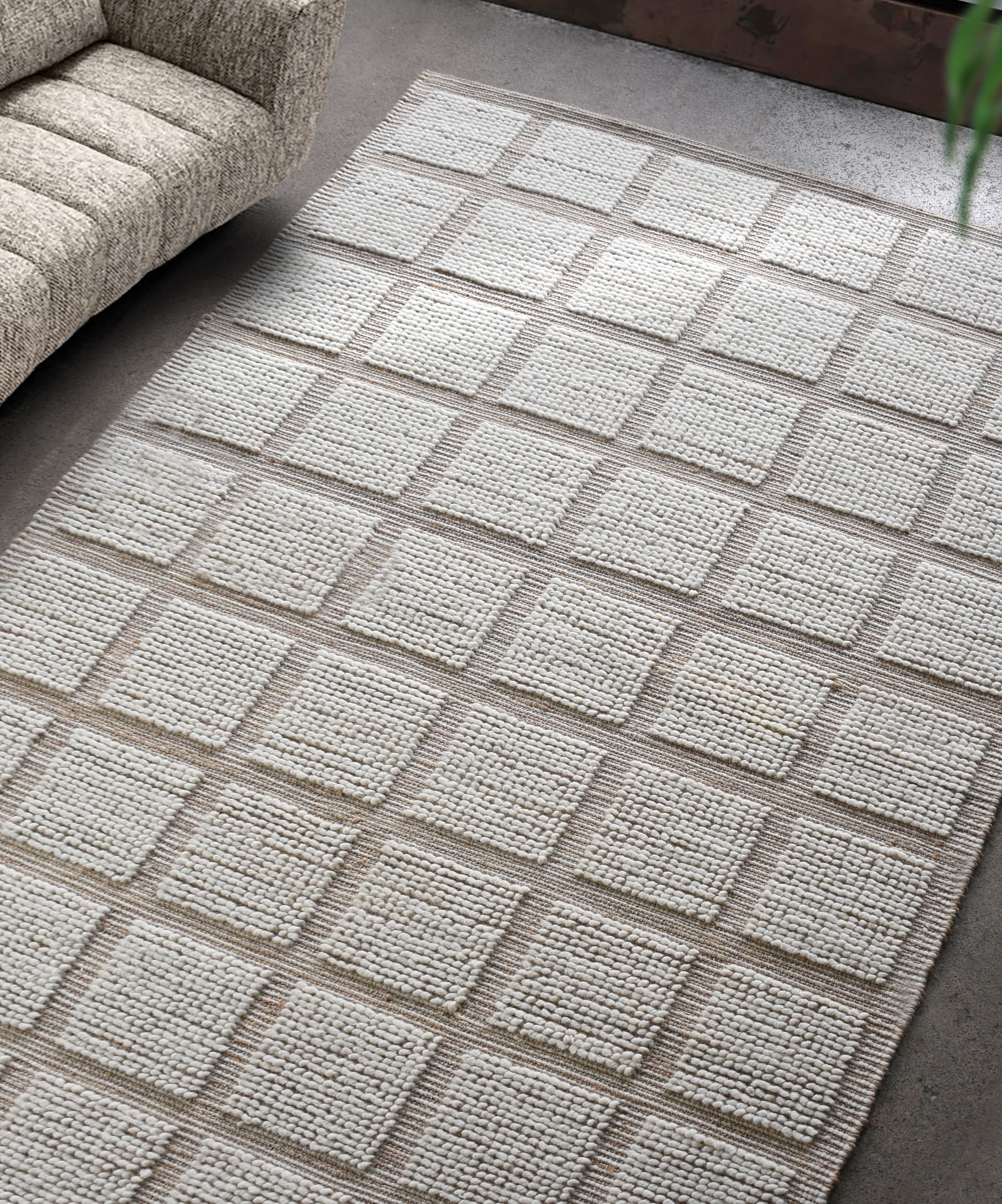 RAVENSWOOD HAND WOVEN JUTE & WOOL CARPET - Art and craft furniture