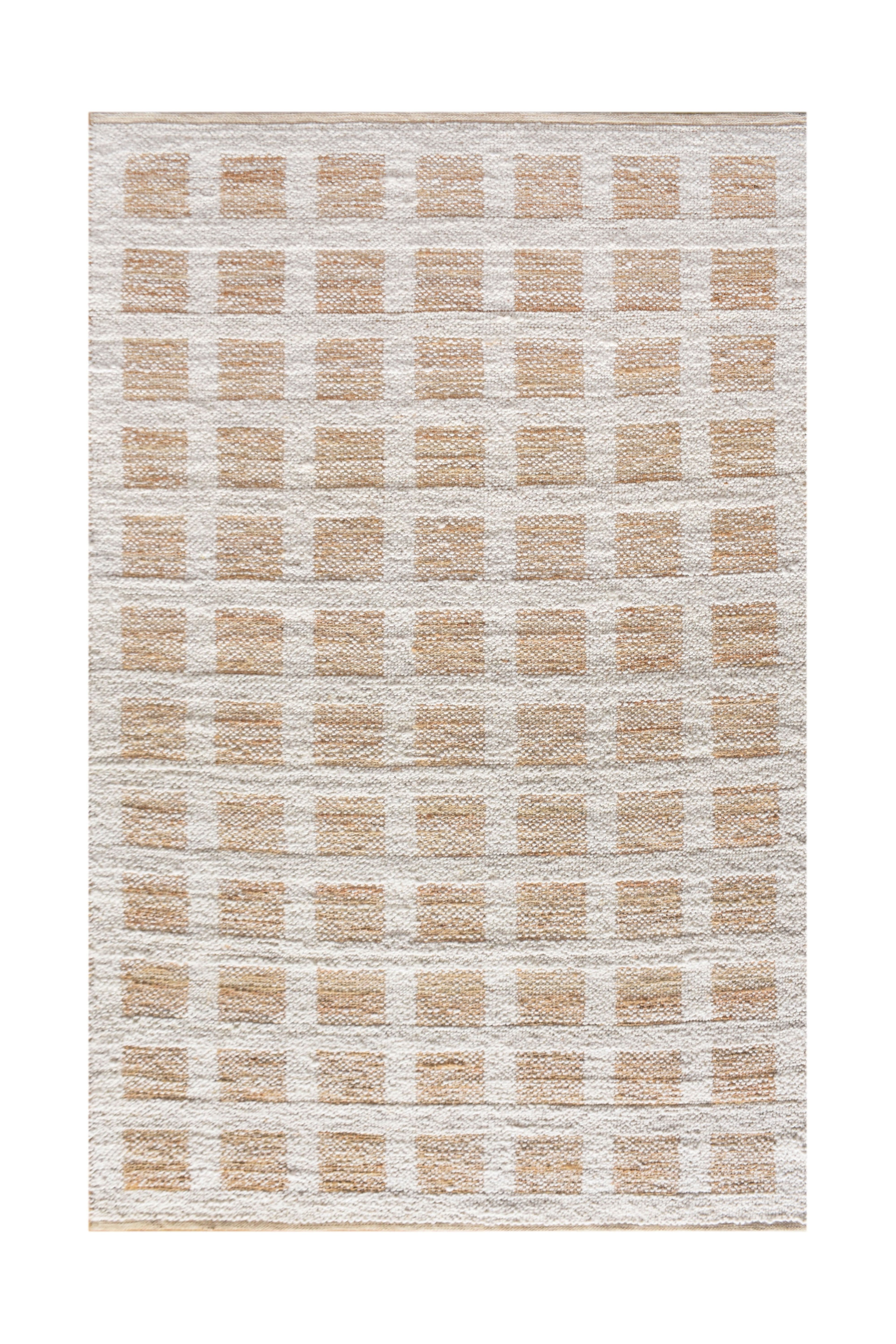 RIALTI HAND WOVEN JUTE & WOOL CARPET - Art and craft furniture