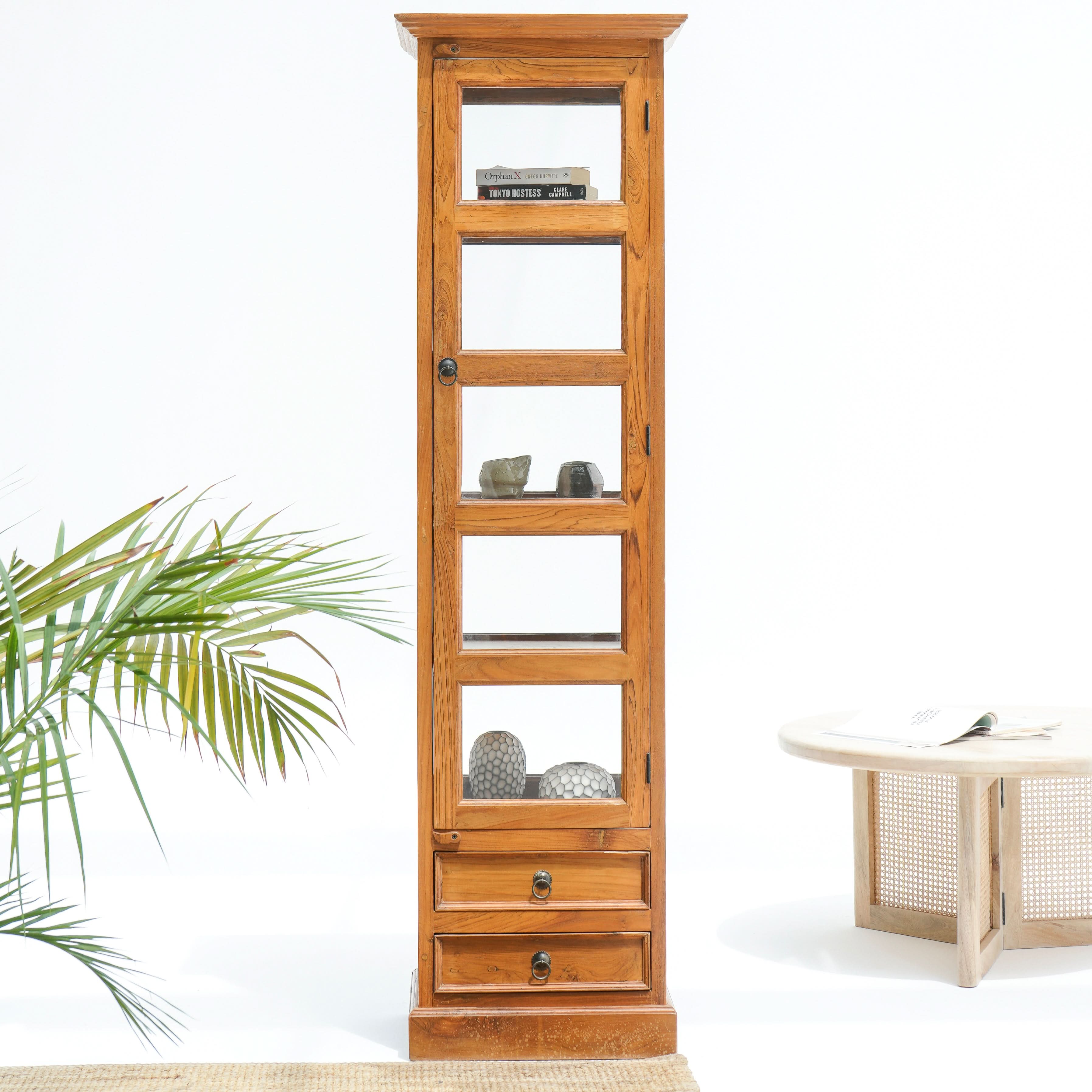 ACCRA ARTISAN GLASS DOOR CABINET - Art and craft furniture