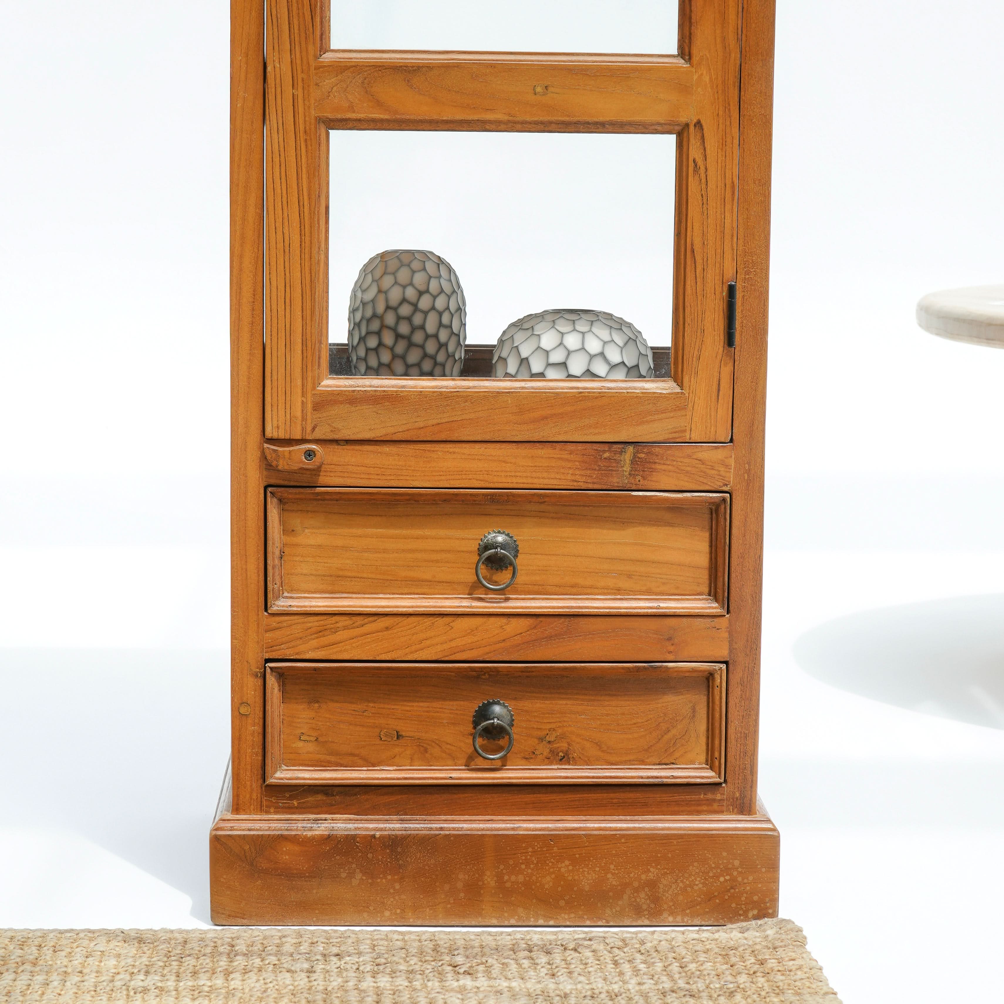 ACCRA ARTISAN GLASS DOOR CABINET - Art and craft furniture