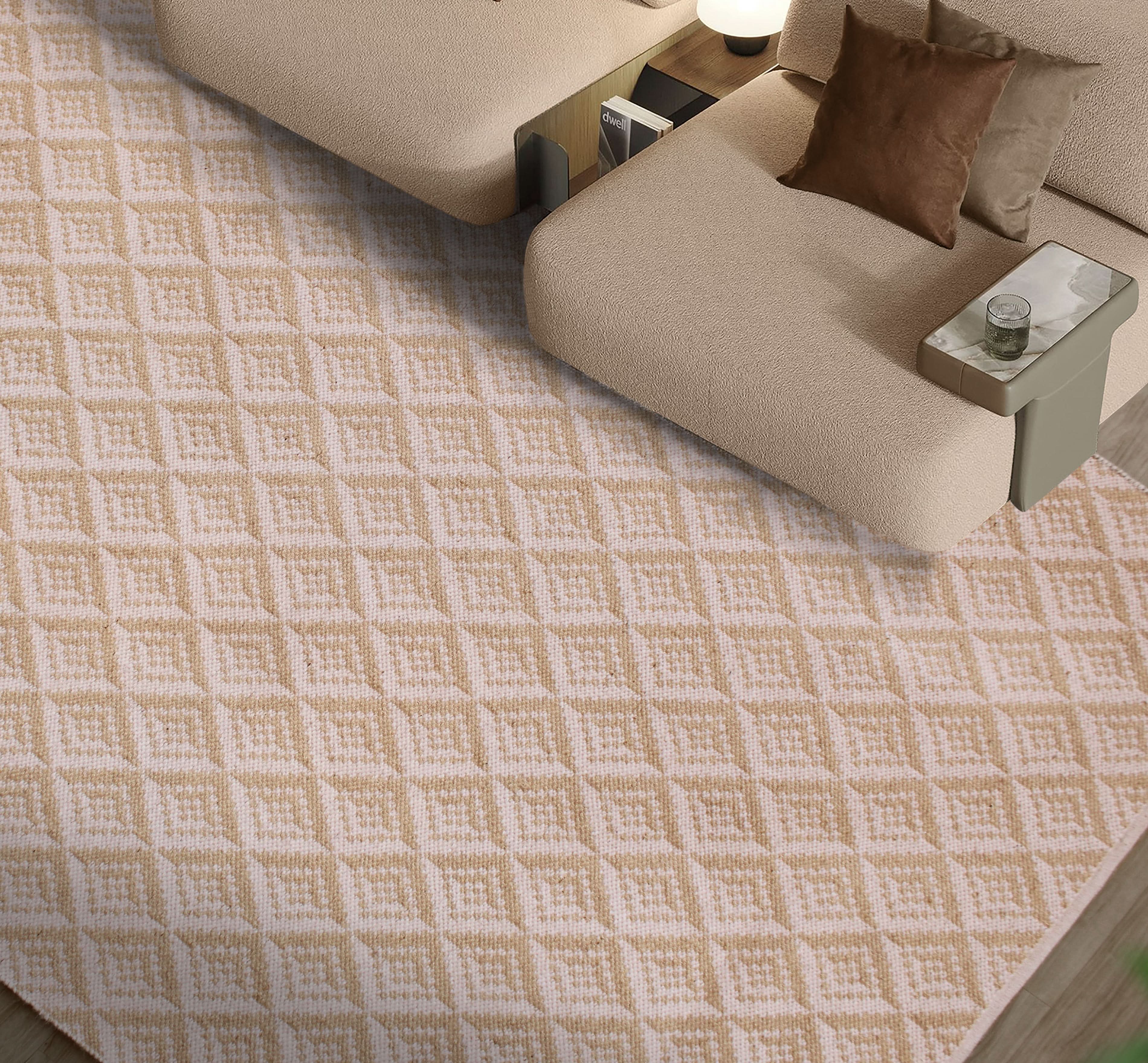 SANTORA HAND WOVEN JUTE & WOOL CARPET - Art and craft furniture