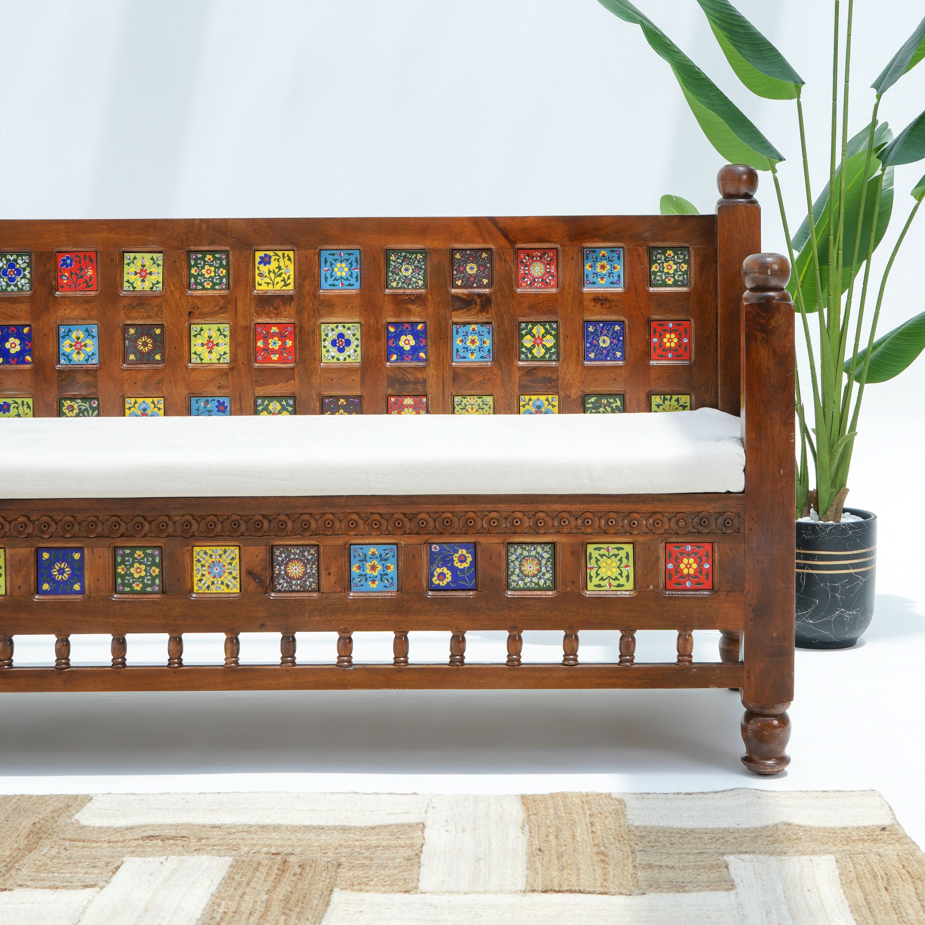 SHESTILE TILE FTD THREE-SEATER SOFA - Art and craft furniture