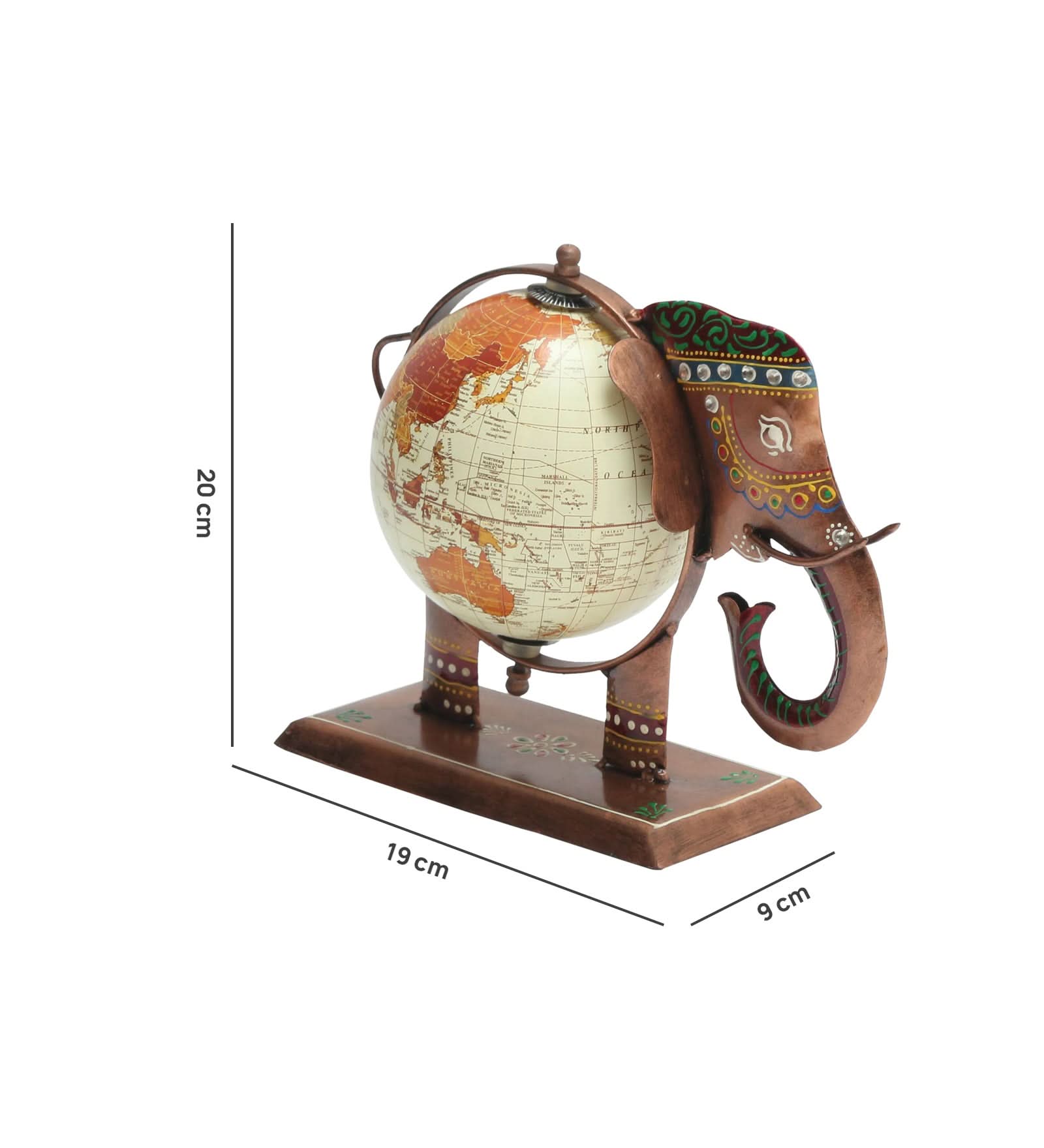 ELEPHANT METAL GLOBE - Art and craft furniture