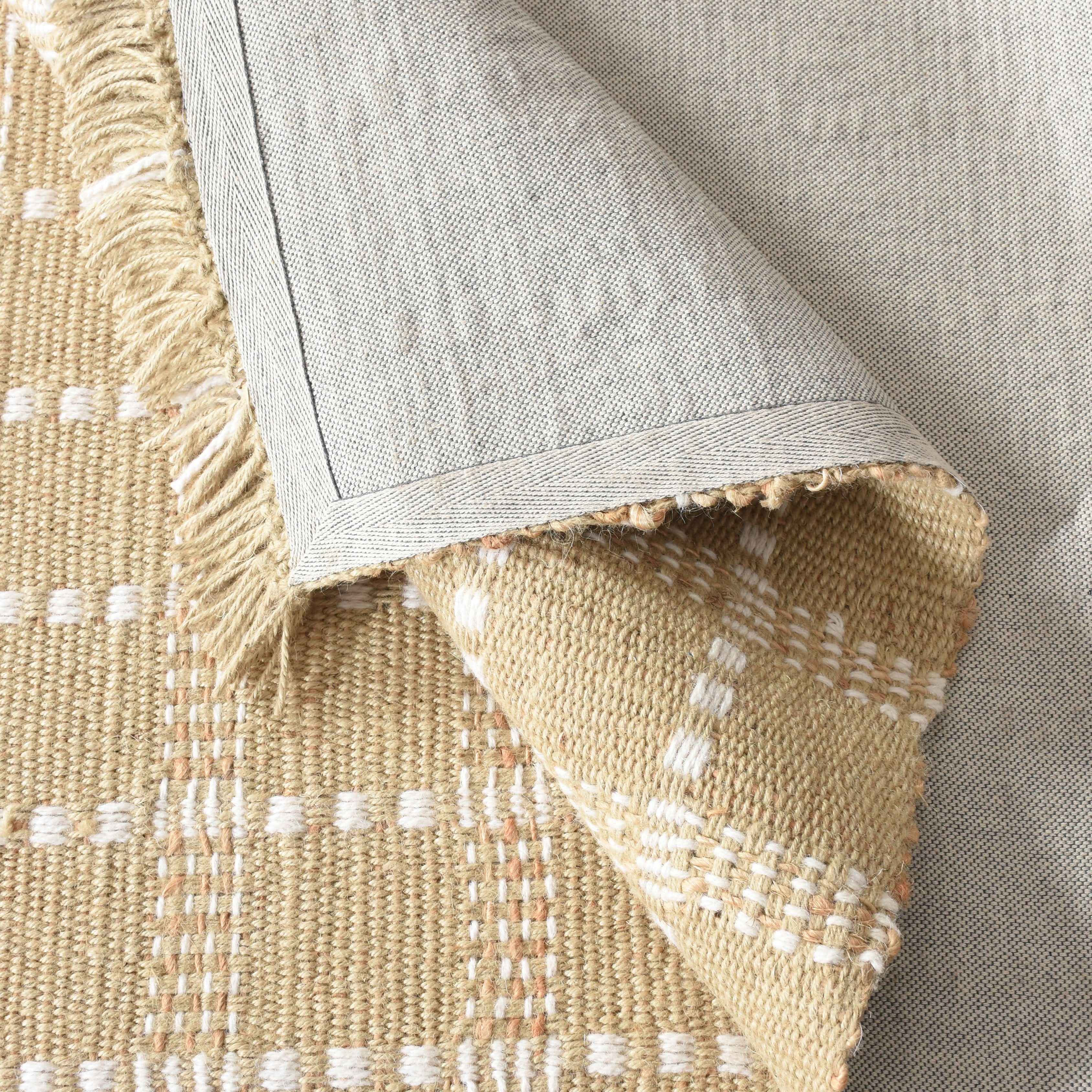 TAVIRA HAND WOVEN JUTE & WOOL CARPET - Art and craft furniture