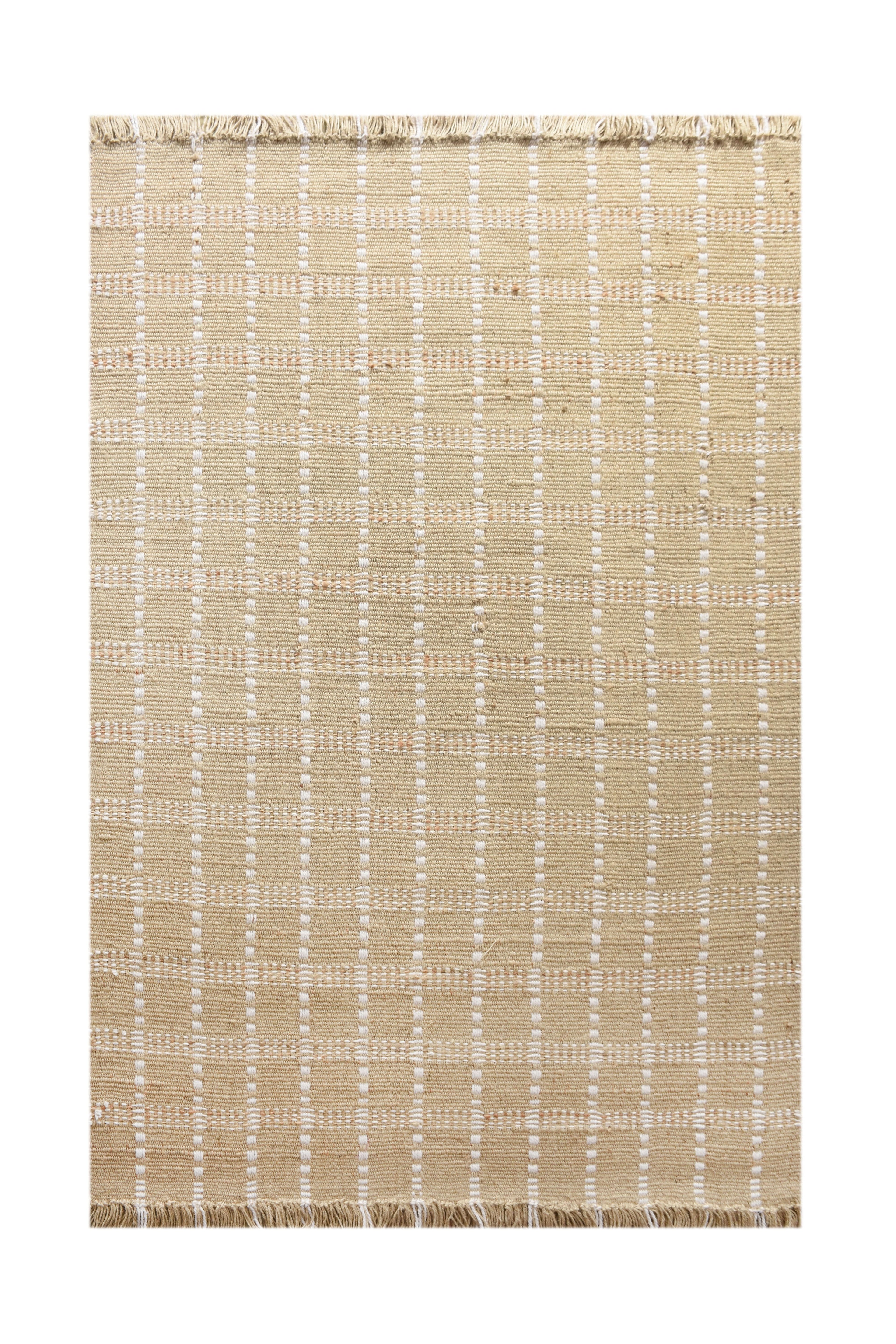 TAVIRA HAND WOVEN JUTE & WOOL CARPET - Art and craft furniture