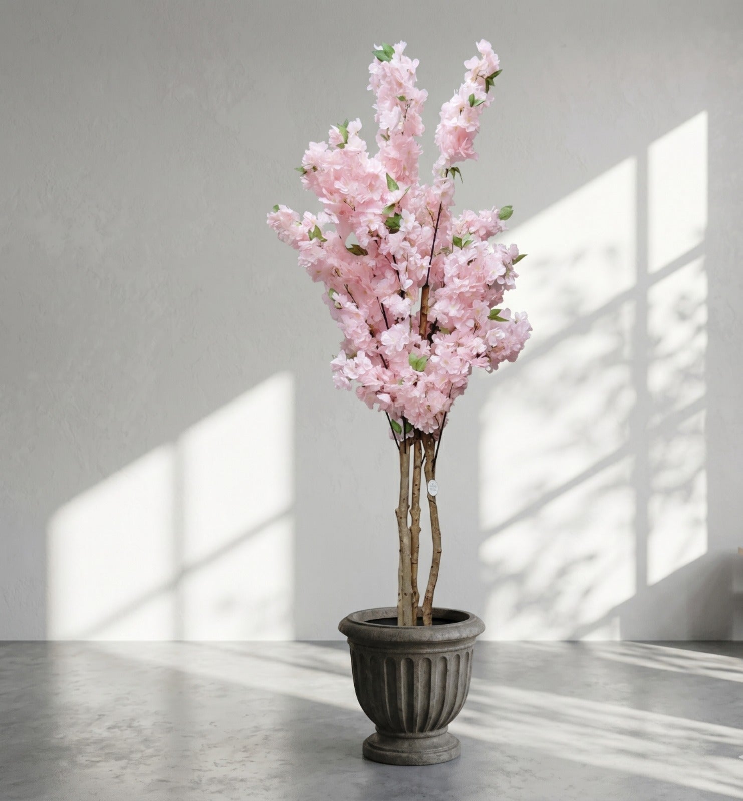 ARTIFICAL PINK CHERRY BLOSSOM PLANT - Art and craft furniture