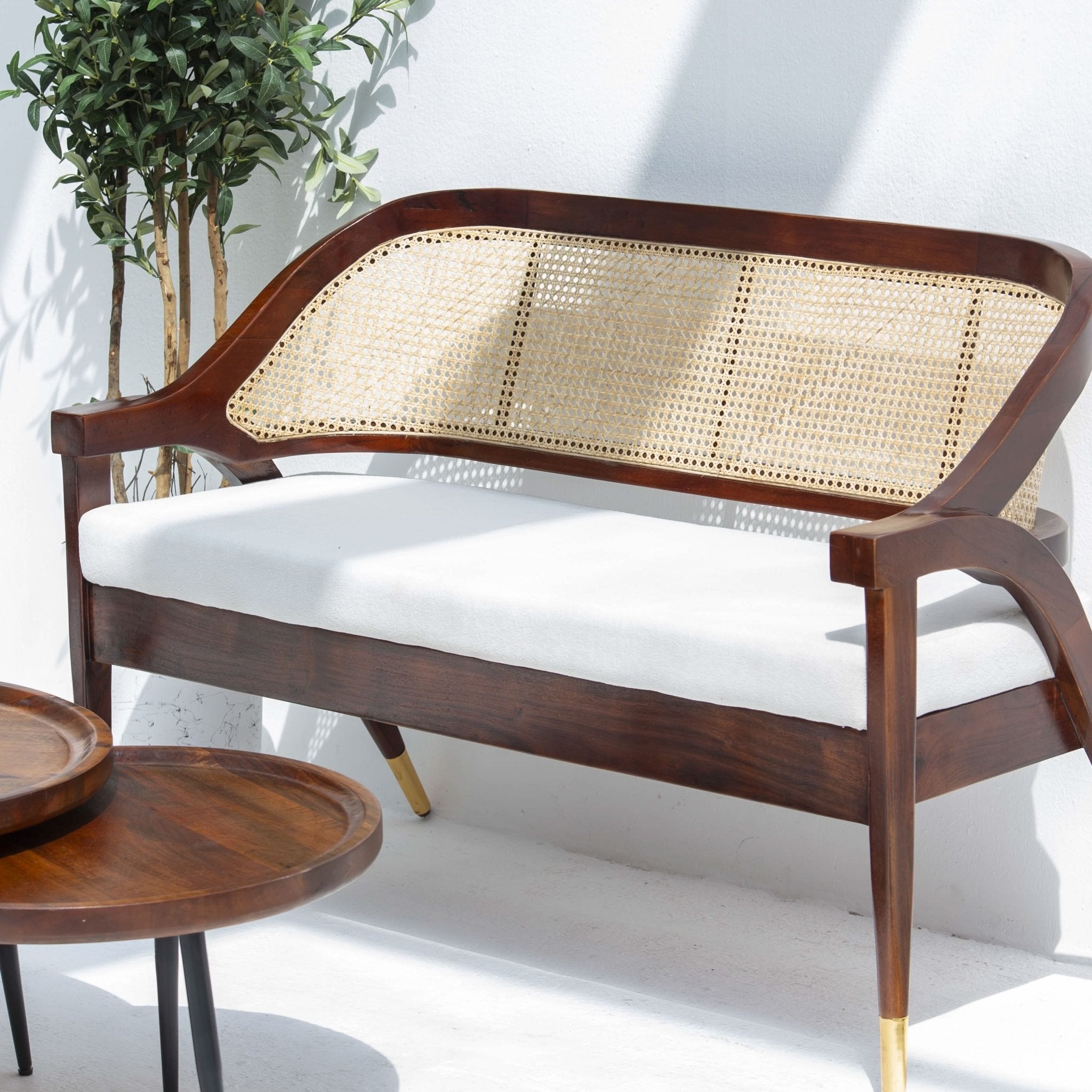 ACACIA WOOD CANE FTD SOFA - Art and craft furniture