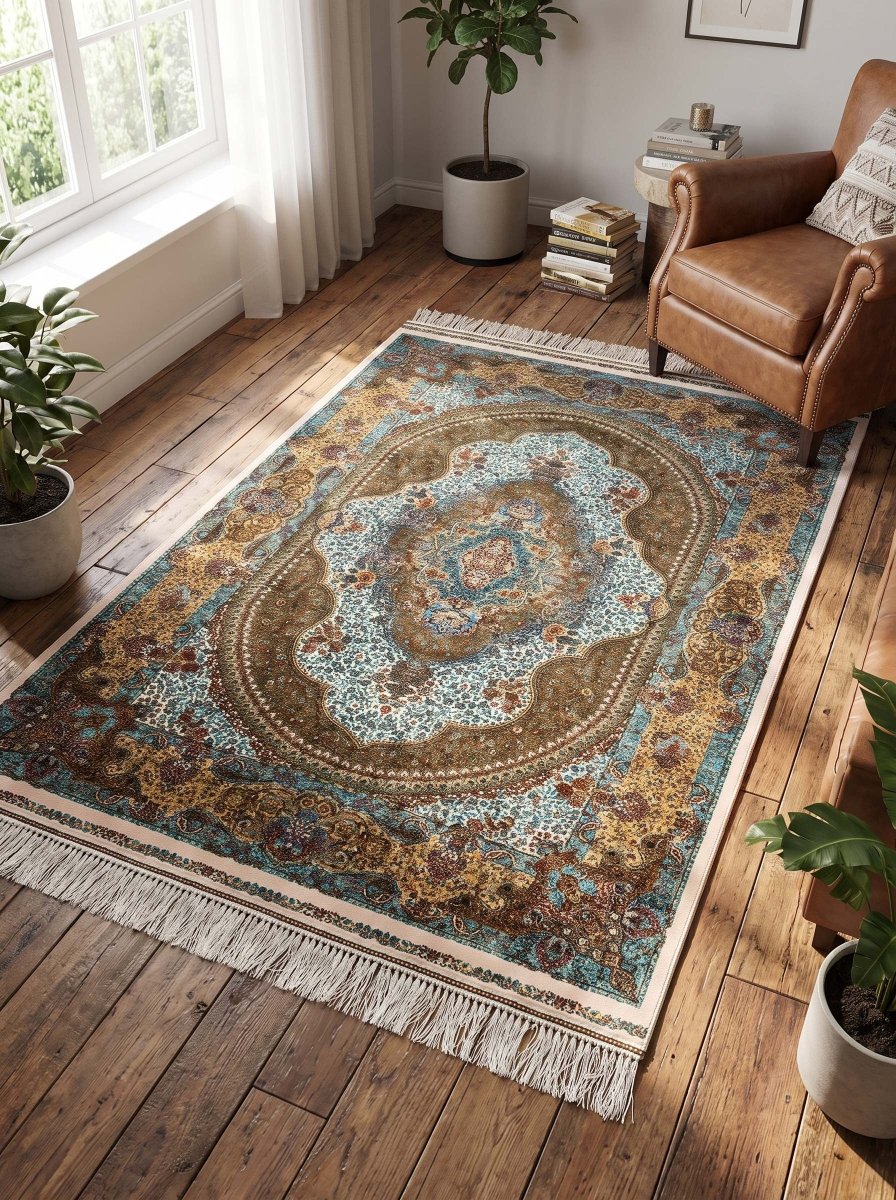 Aftab Yellow Carpet - Art and craft furniture