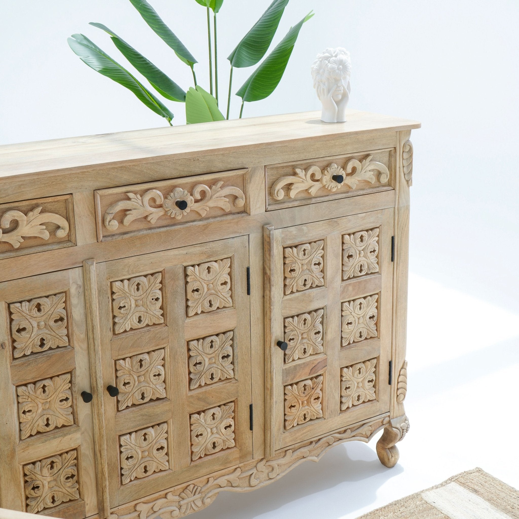 ALICE THREE DOOR THREE DRAWER SIDEBOARD - Art and craft furniture