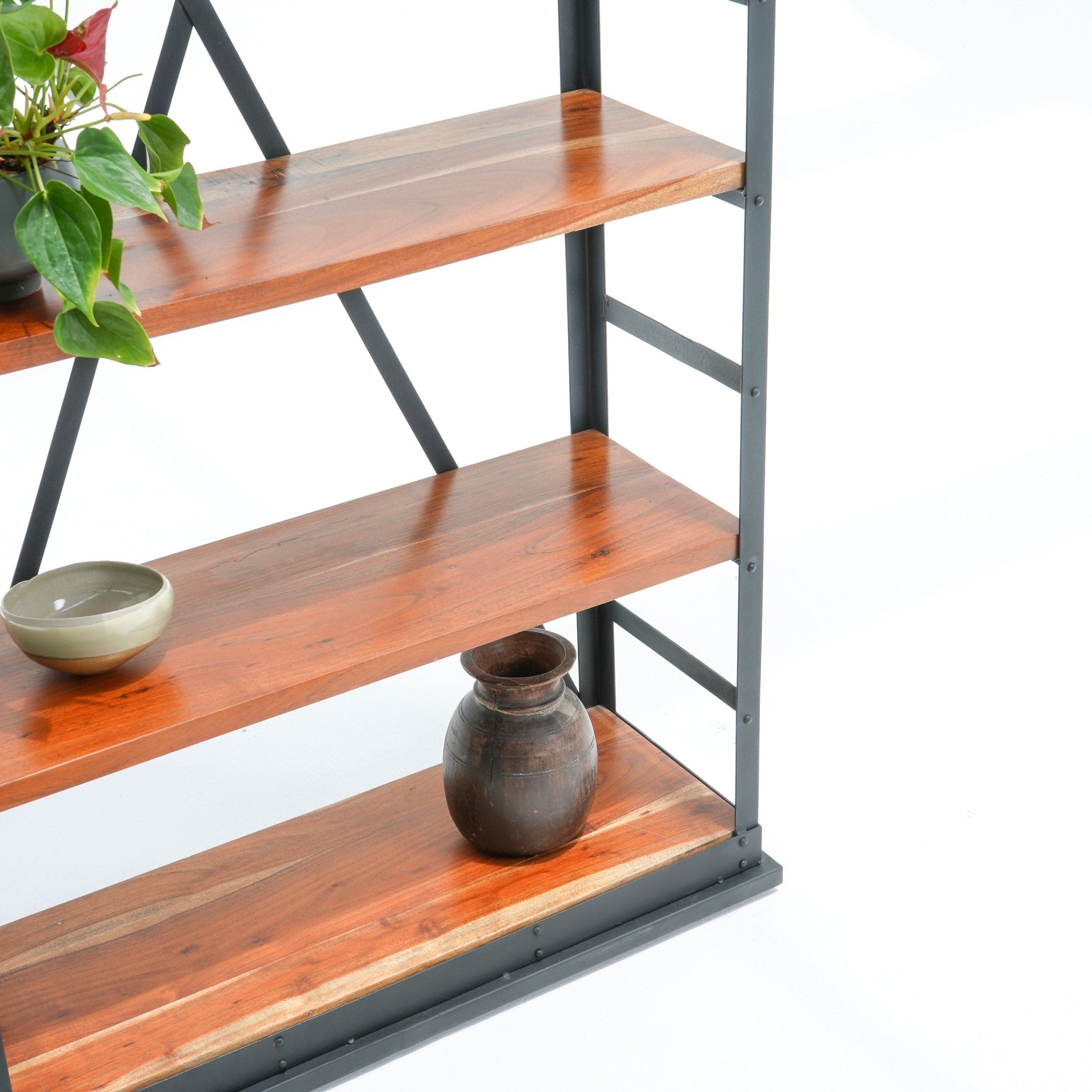 AMSTERDAM ACACIA WOOD BOOKSHELF - Art and craft furniture