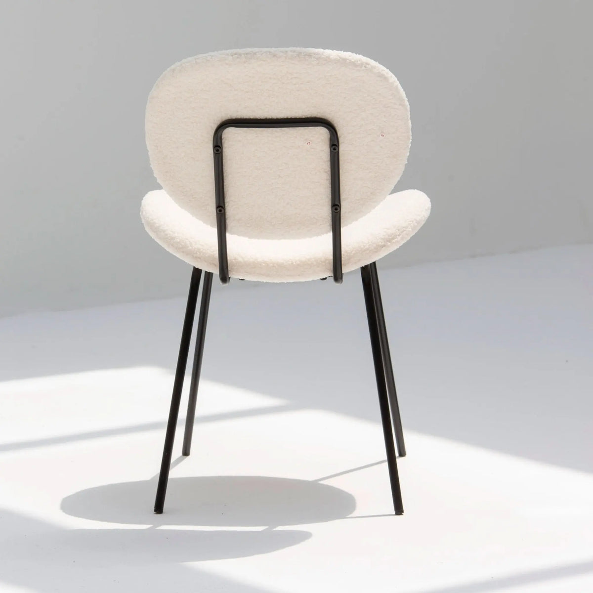 Arc White Fabric Dining Chair - Art and craft furniture