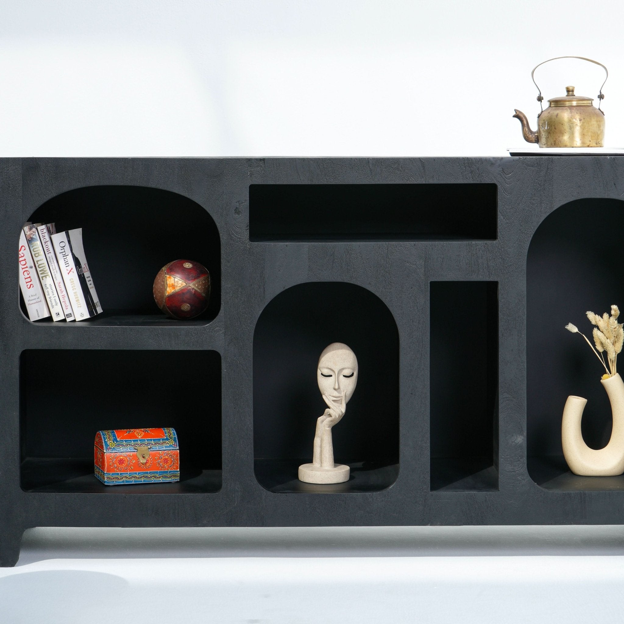 ARCH OPEN BLACK SIDEBOARD - Art and craft furniture