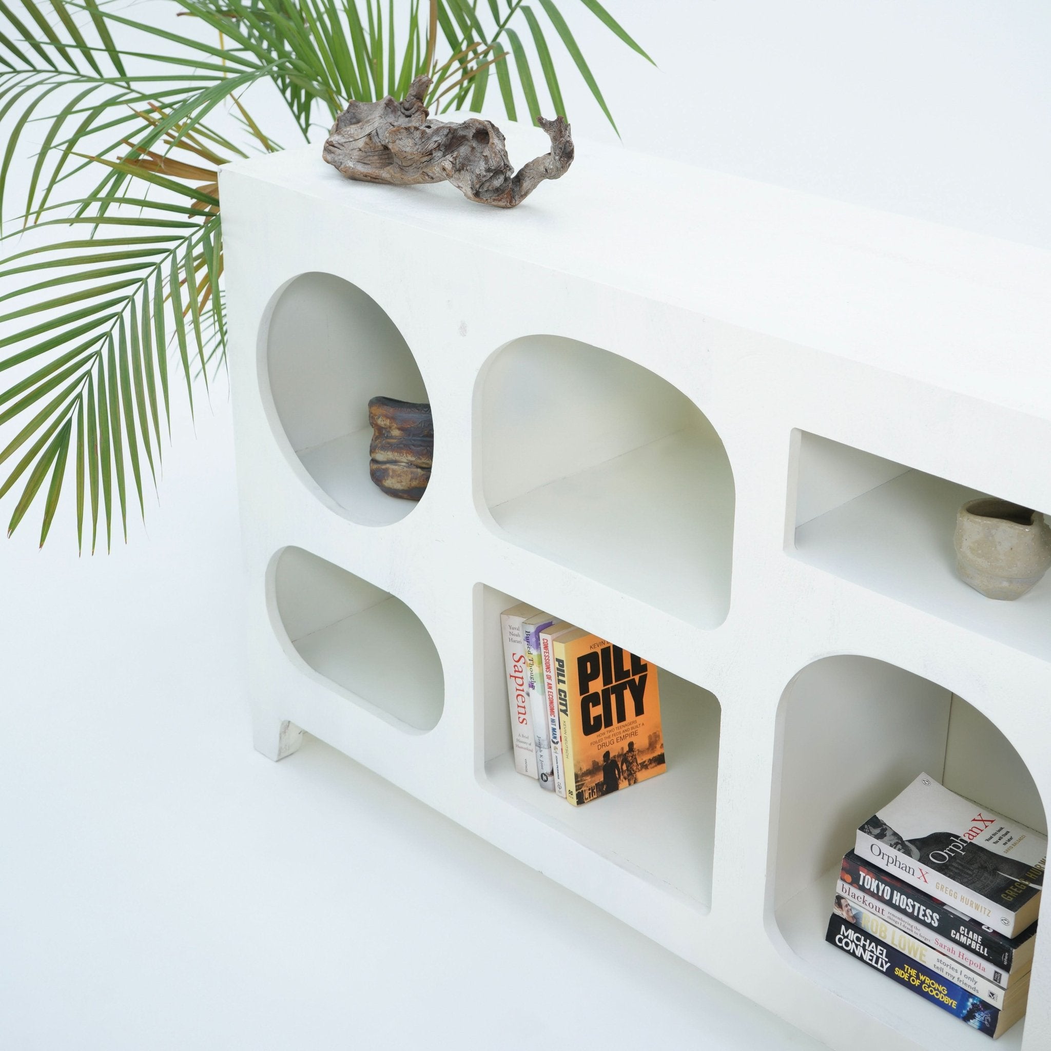 ARCH WHITE OPEN SIDEBOARD - Art and craft furniture