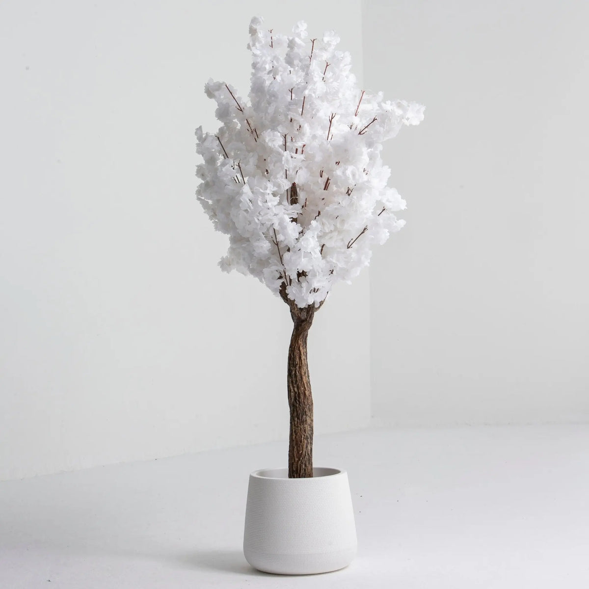 Artificial White Cherry Blossom Plant - Art and craft furniture