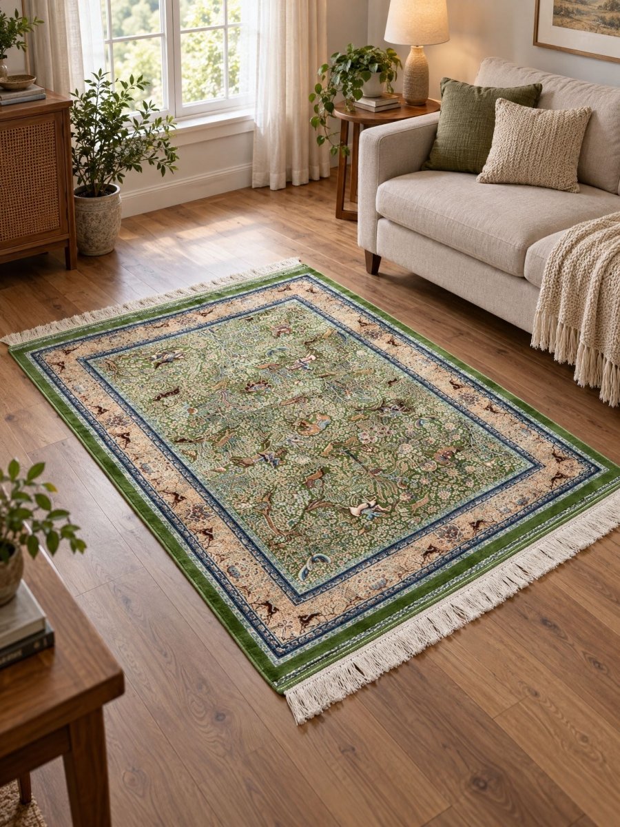 Aseel Green Carpet - Art and craft furniture