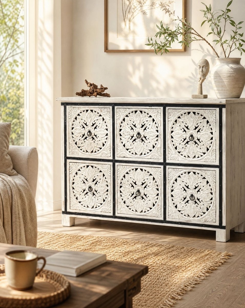 Atherton Wooden Chest of Drawer - Art and craft furniture