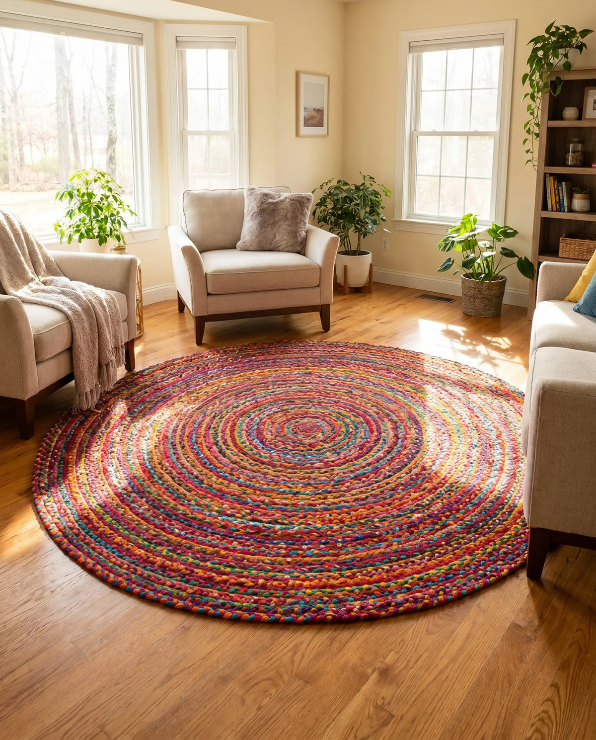 Aura Chindi Contemporary Rug - Art and craft furniture