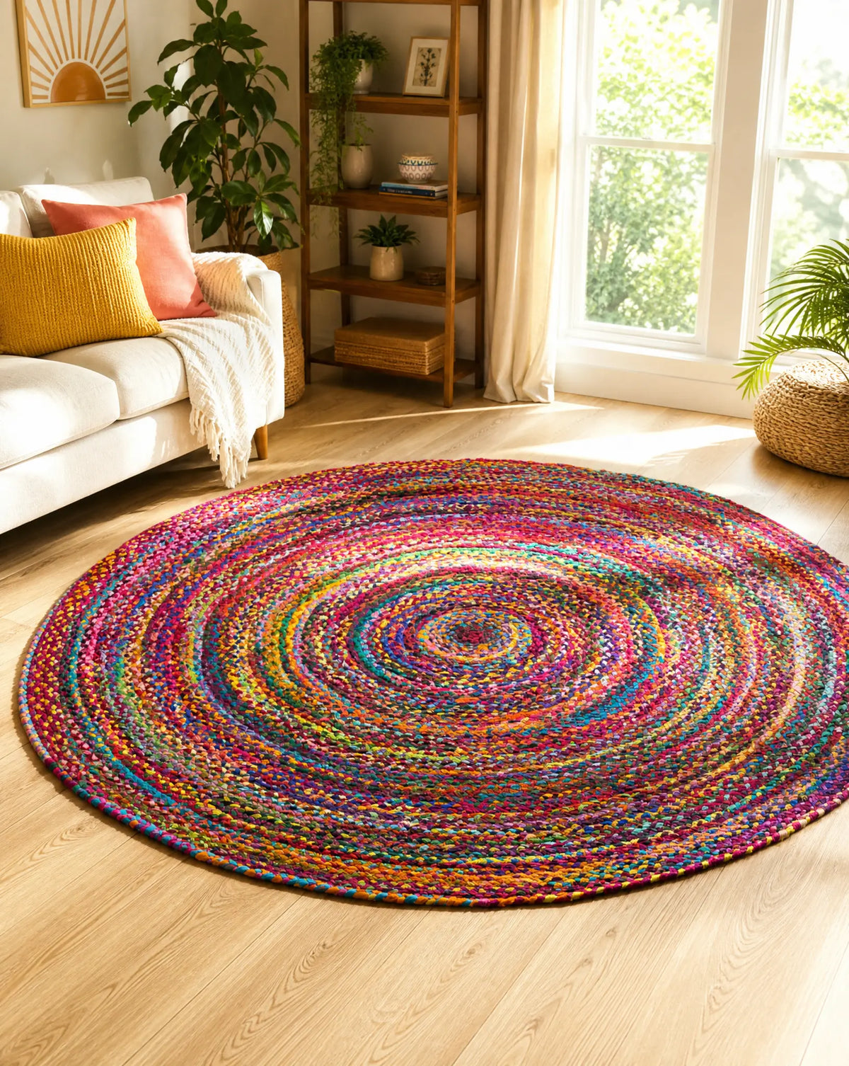 Aura Chindi Contemporary Rug - Art and craft furniture
