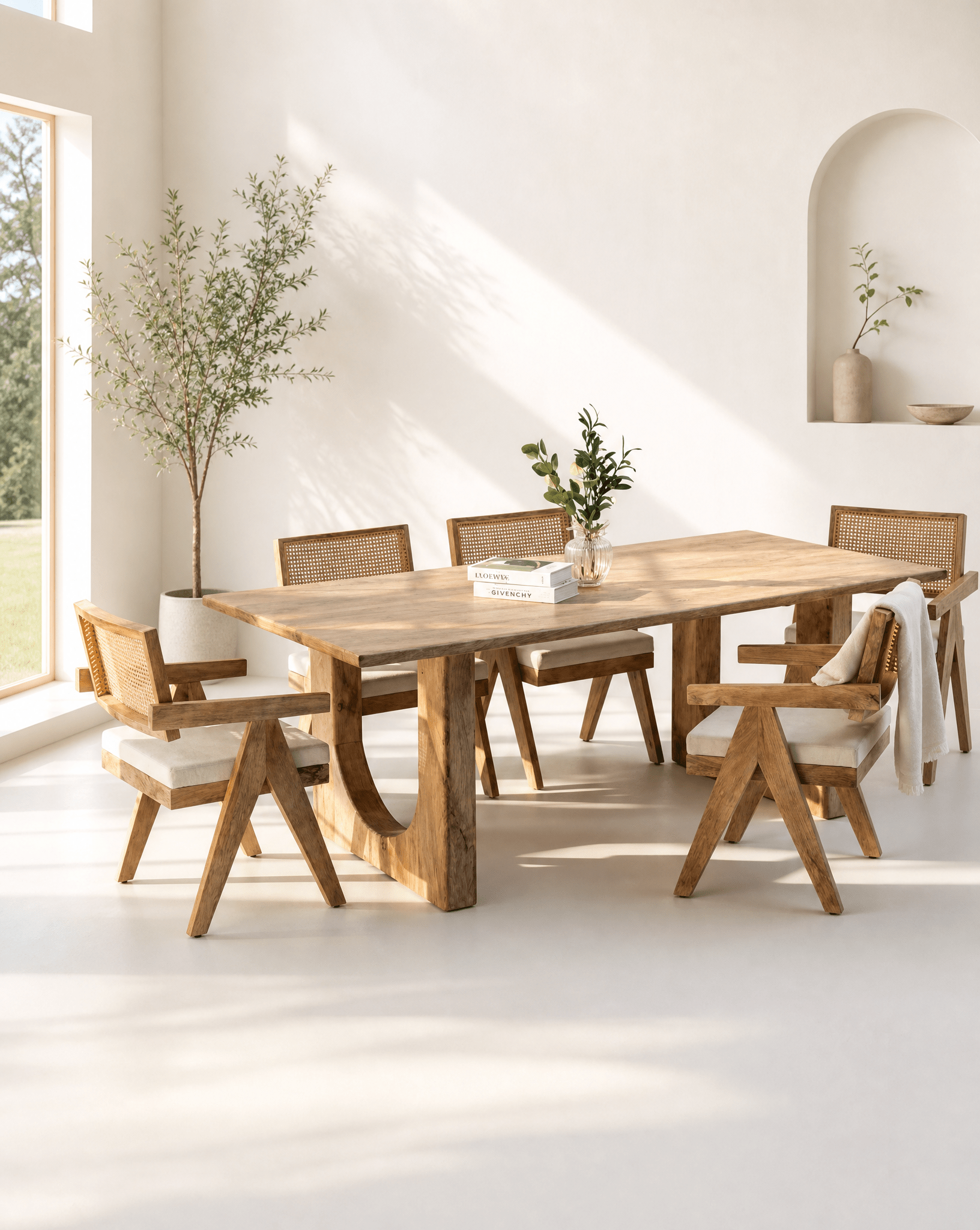 AURA MANGO WOOD DINING TABLE - Art and craft furniture