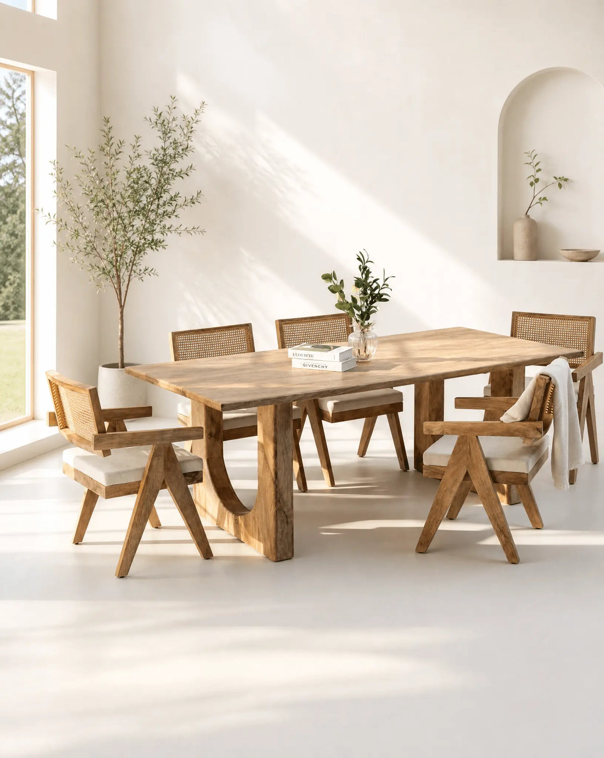 AURA MANGO WOOD DINING TABLE - Art and craft furniture