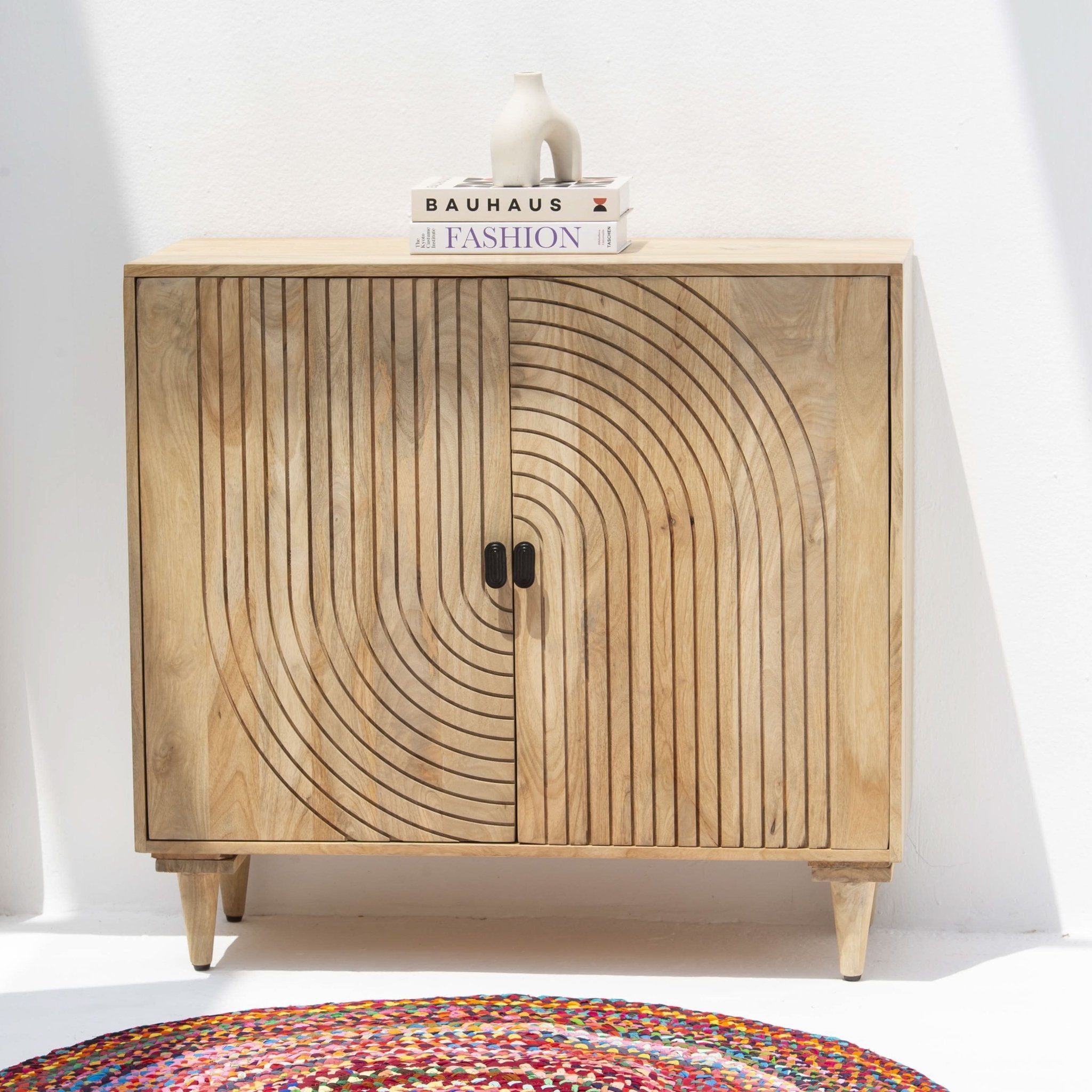 AURA MANGO WOOD TWO DOOR SIDEBOARD - Art and craft furniture