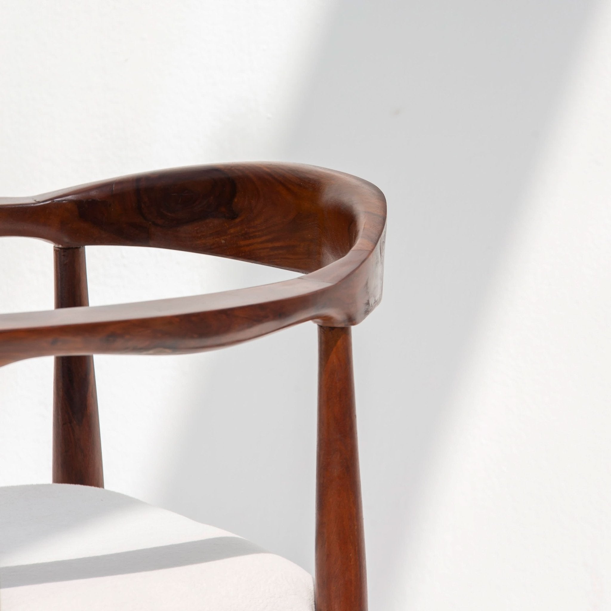 AUREVO DARK WOODEN CHAIR - Art and craft furniture