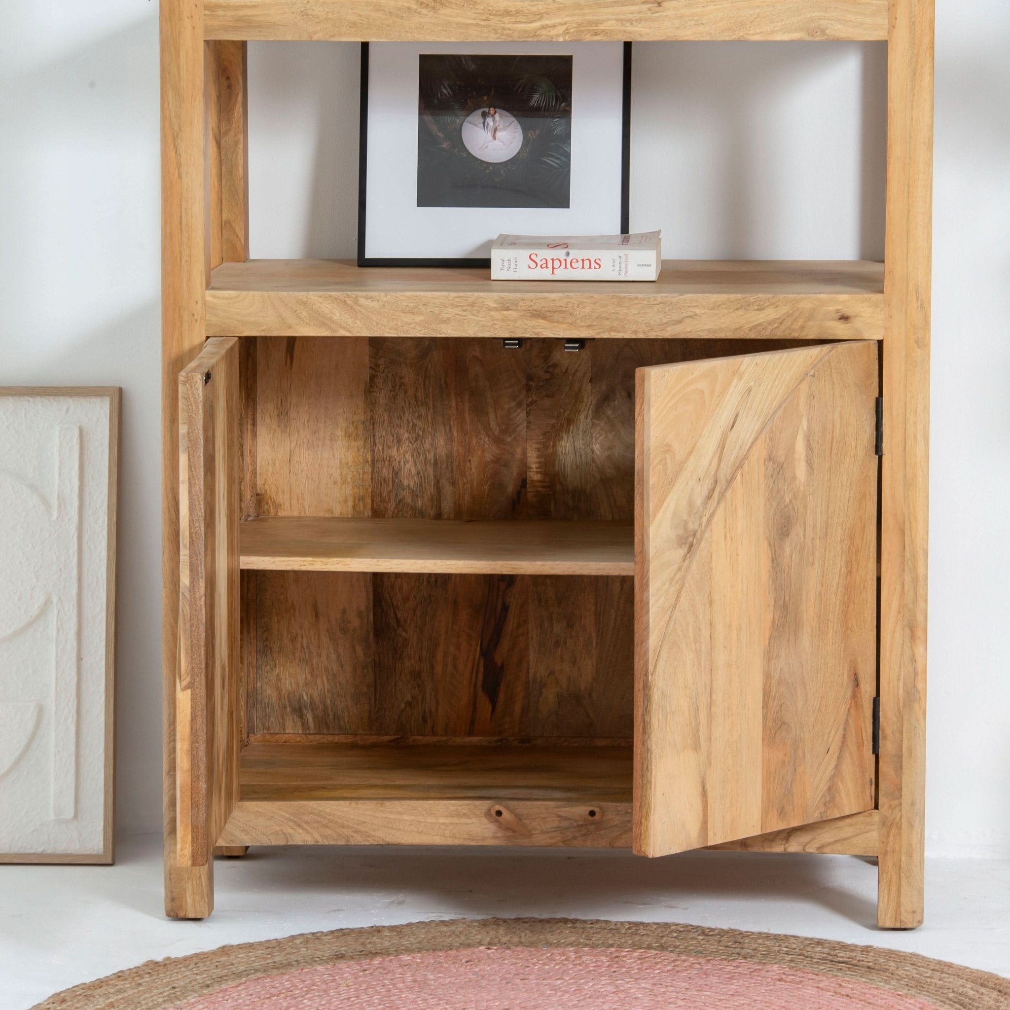 AUREVO WOODEN BOOKSHELF - Art and craft furniture