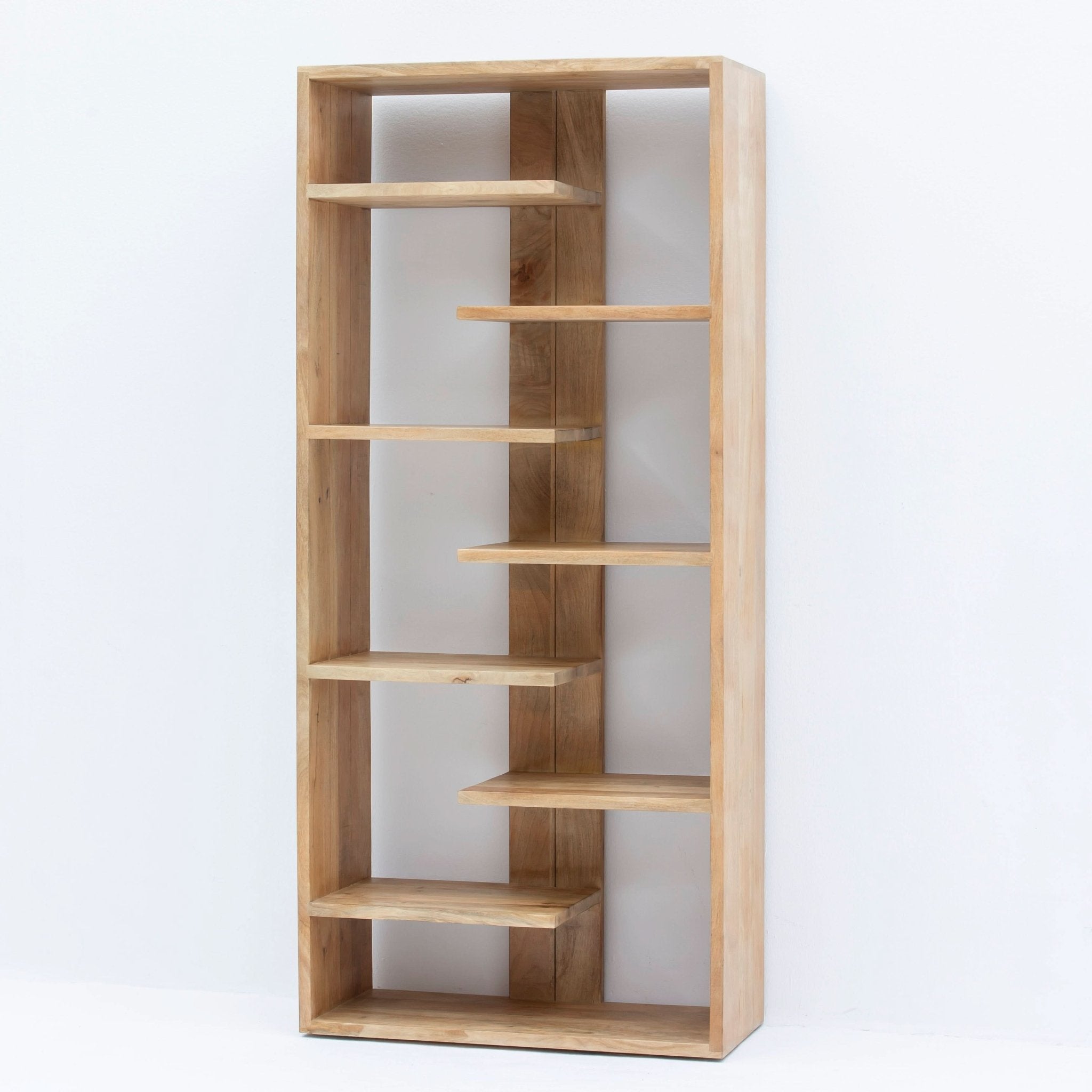 AUREVO WOODEN OPEN BOOKSHELF - Art and craft furniture