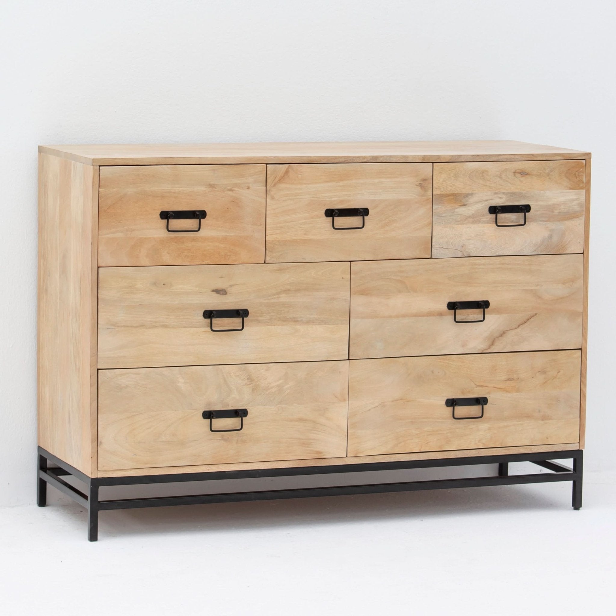 AUREVO WOODEN SEVEN DRAWER DRAWCHEST - Art and craft furniture