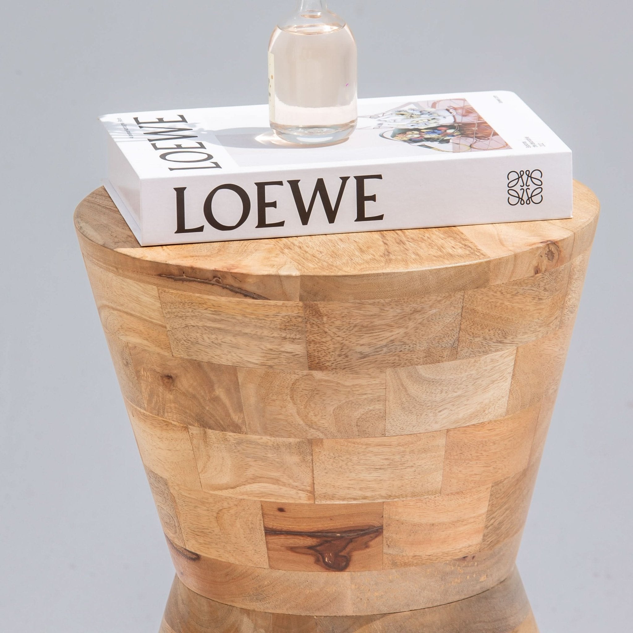 AUREVO WOODEN SIDE TABLE - Art and craft furniture