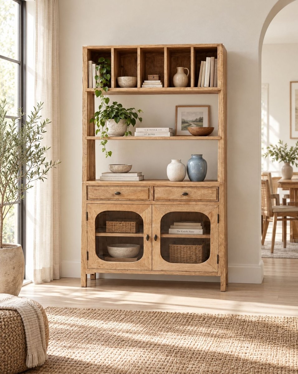 Avenue 2 Drawer & Door Standing Bar - Art and craft furniture