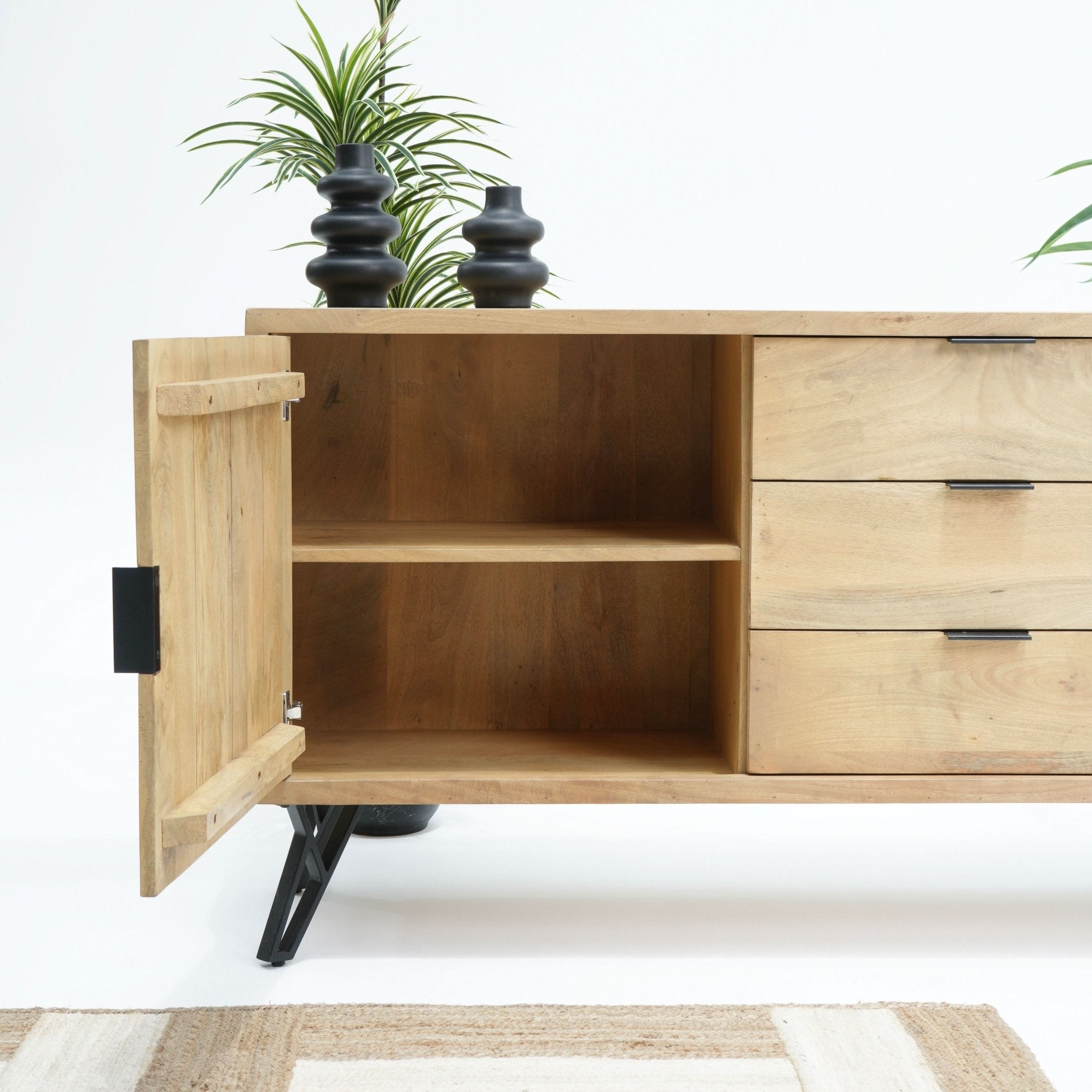 AVENUE TWO DOOR THREE DRAWER SIDEBOARD - Art and craft furniture