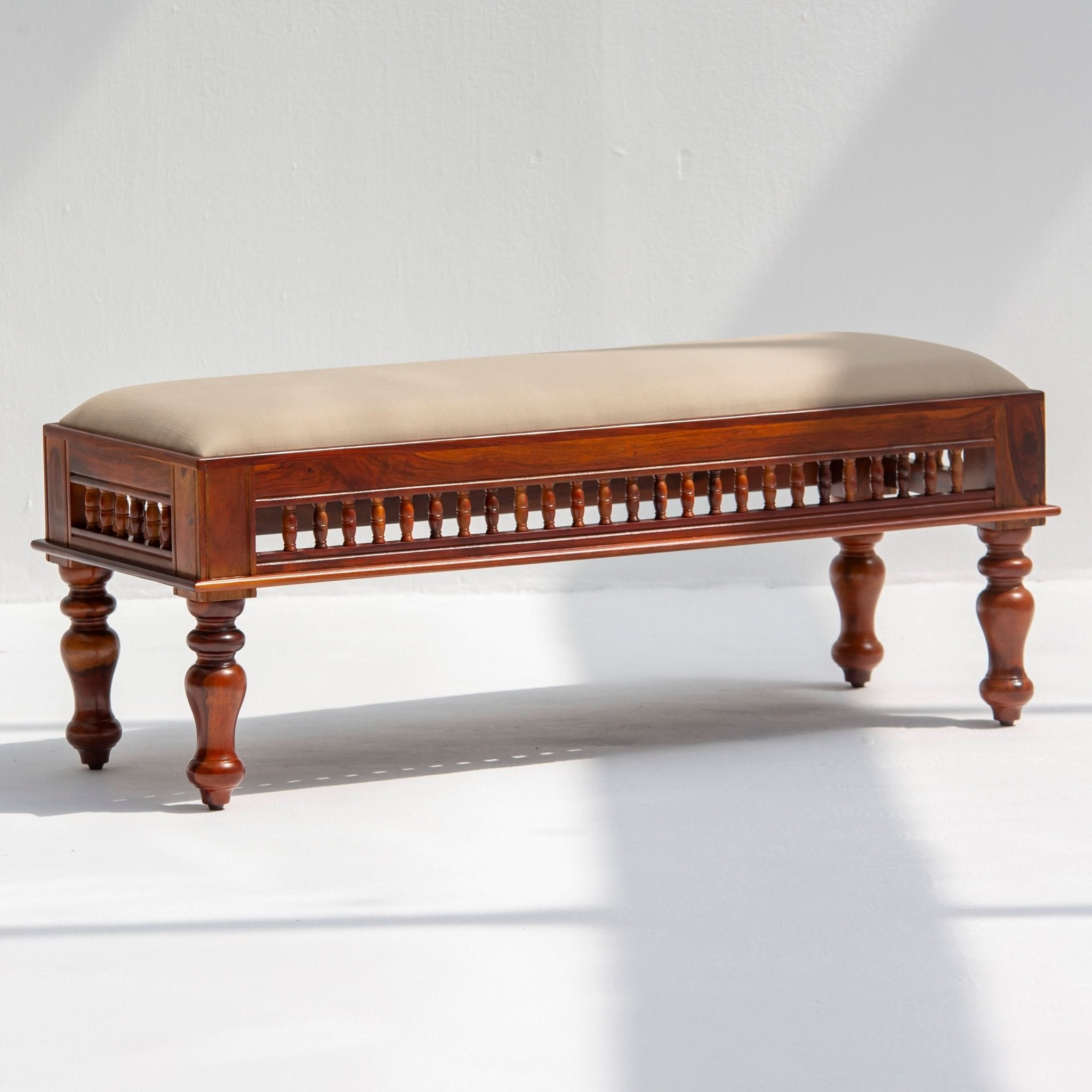 BARCELONA WOODEN BENCH - Art and craft furniture