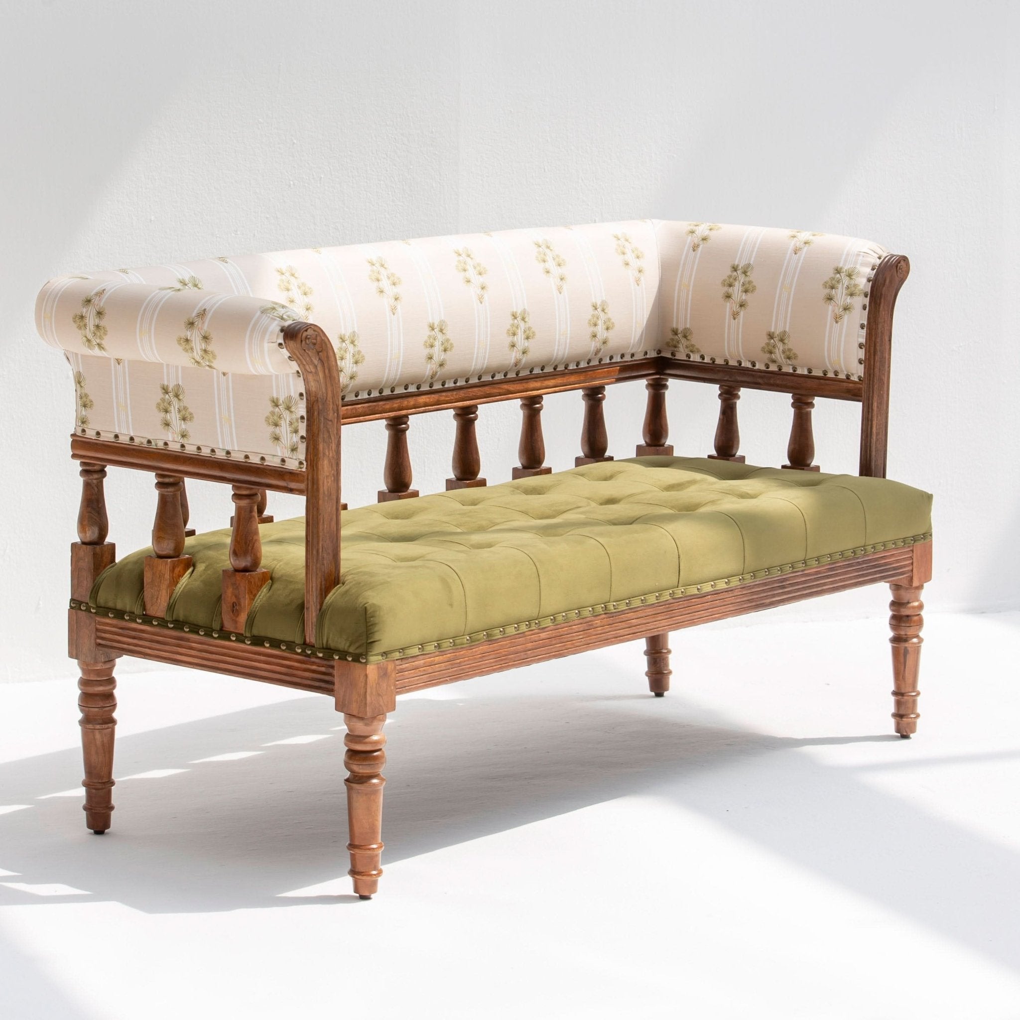 BARCELONA WOODEN SOFA BENCH - Art and craft furniture