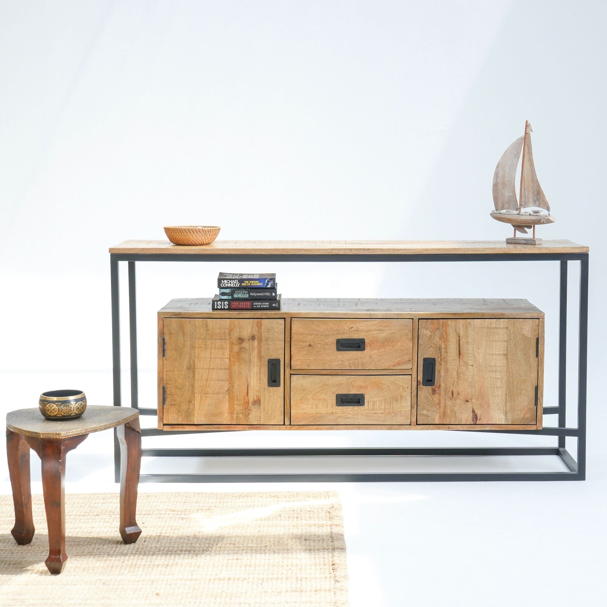 BERLIN LOFT INDUSTRIAL TWO DOOR SIDEBOARD - Art and craft furniture