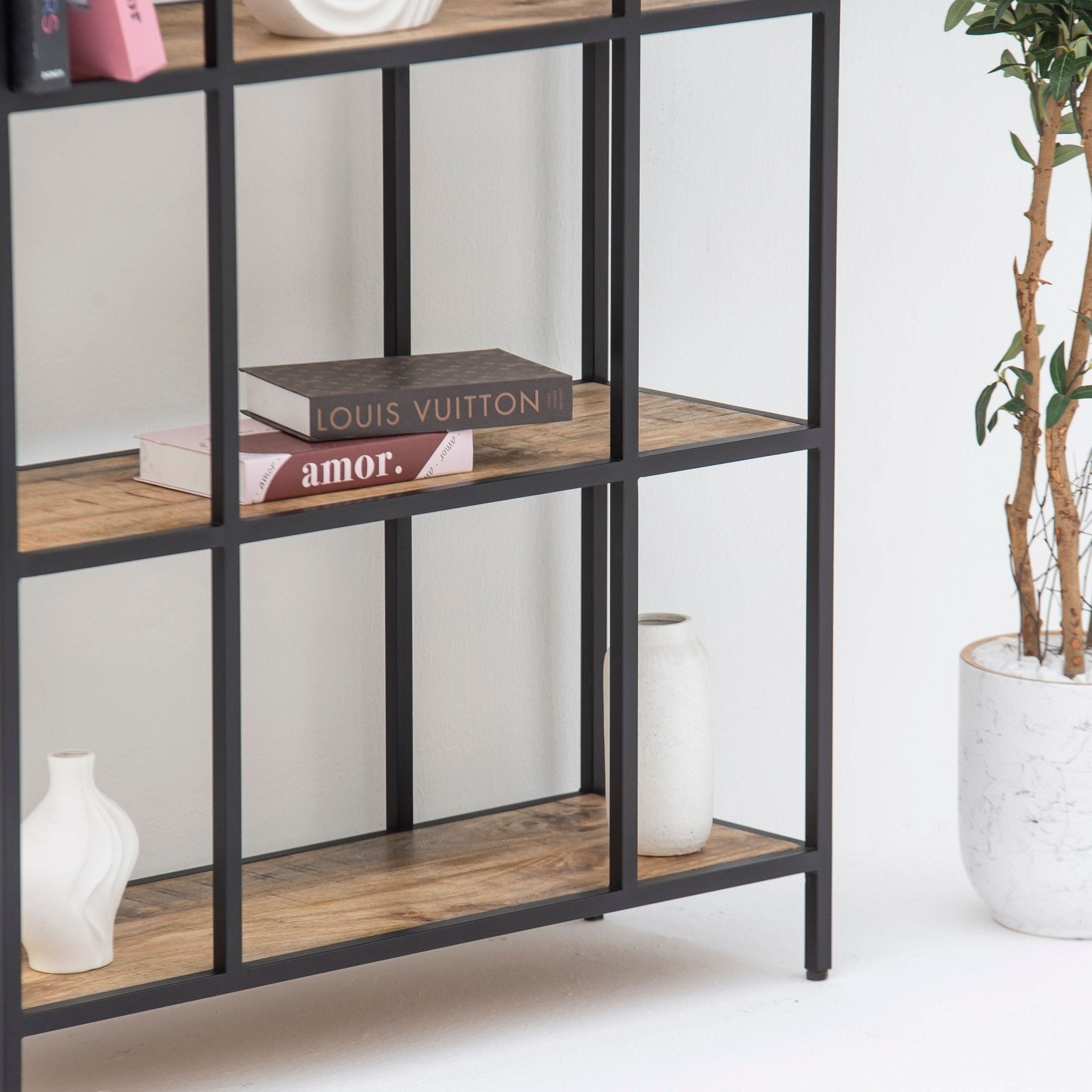 BERLIN LOFT WOODEN BOOKSHELF - Art and craft furniture