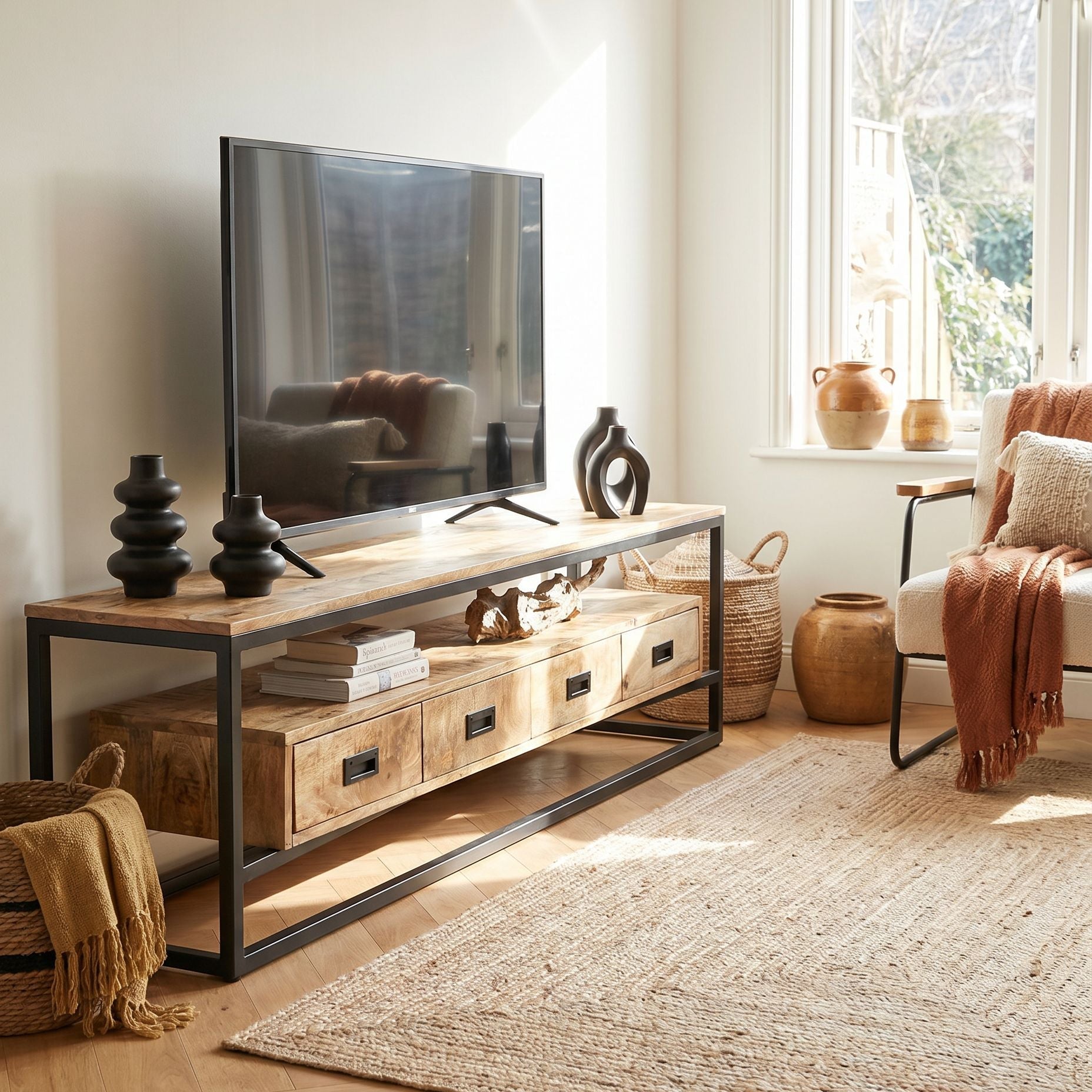 Berlin Wooden TV Stand - Art and craft furniture