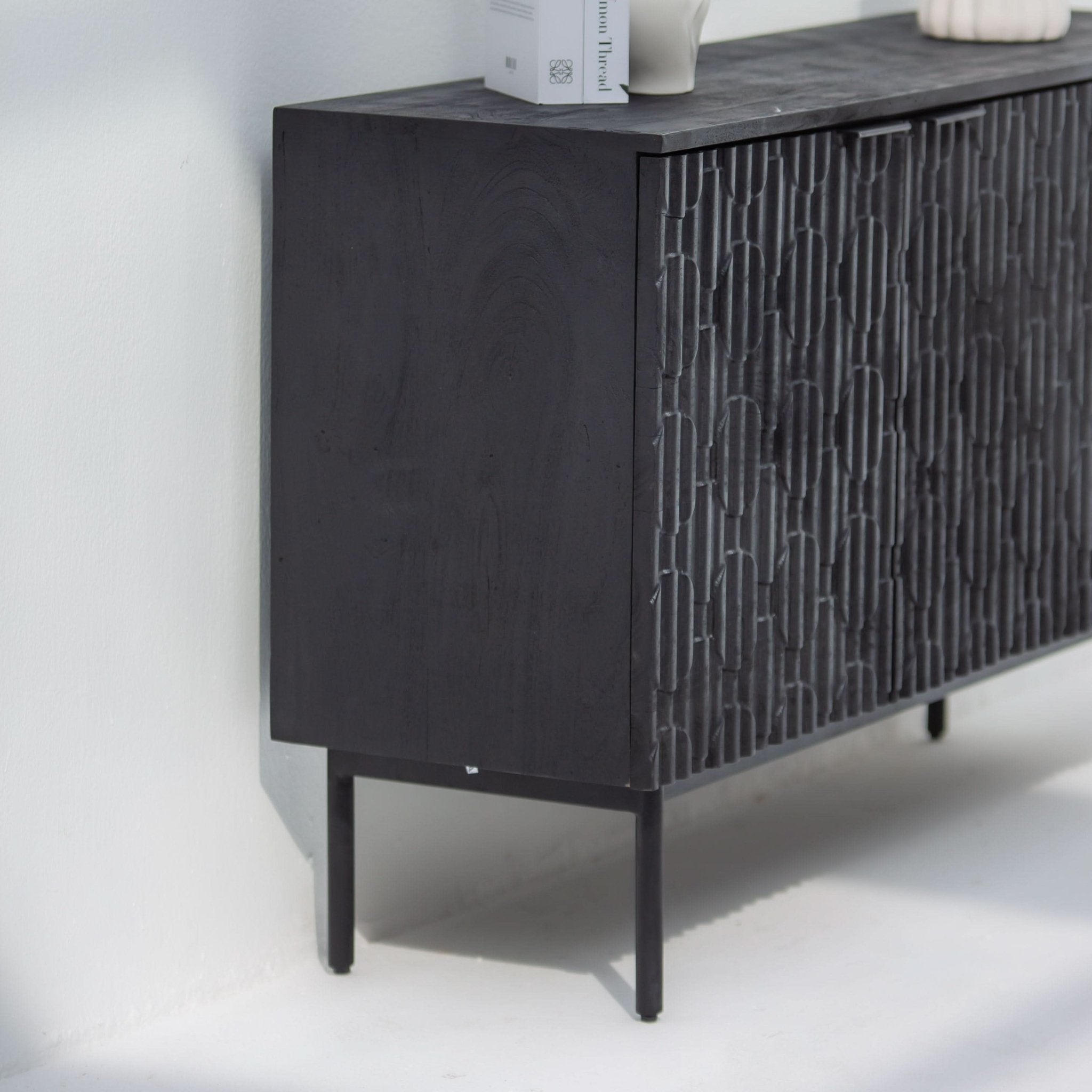 BLACK GALAXY THREE DOOR SIDEBOARD - Art and craft furniture