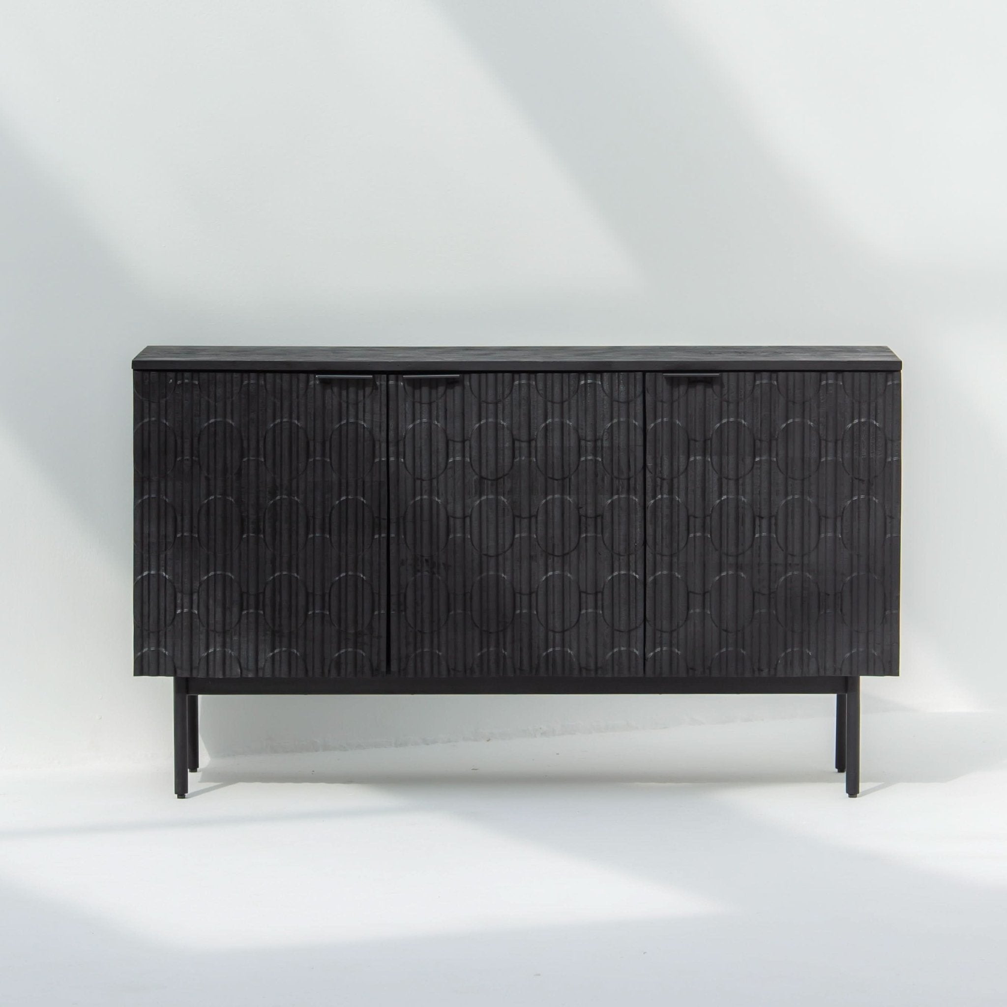 BLACK GALAXY THREE DOOR SIDEBOARD - Art and craft furniture