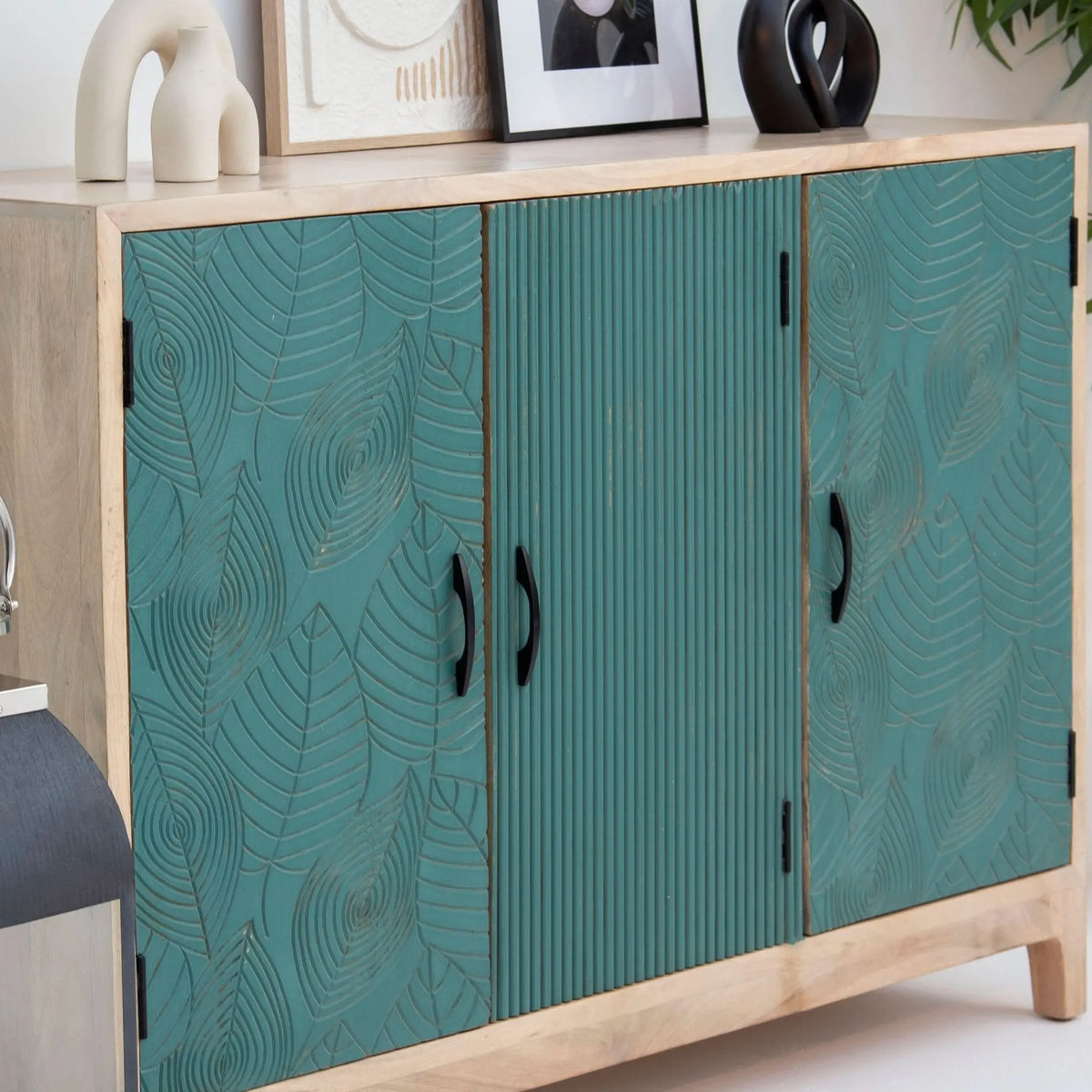 Blossora Three Door Sideboard - Art and craft furniture