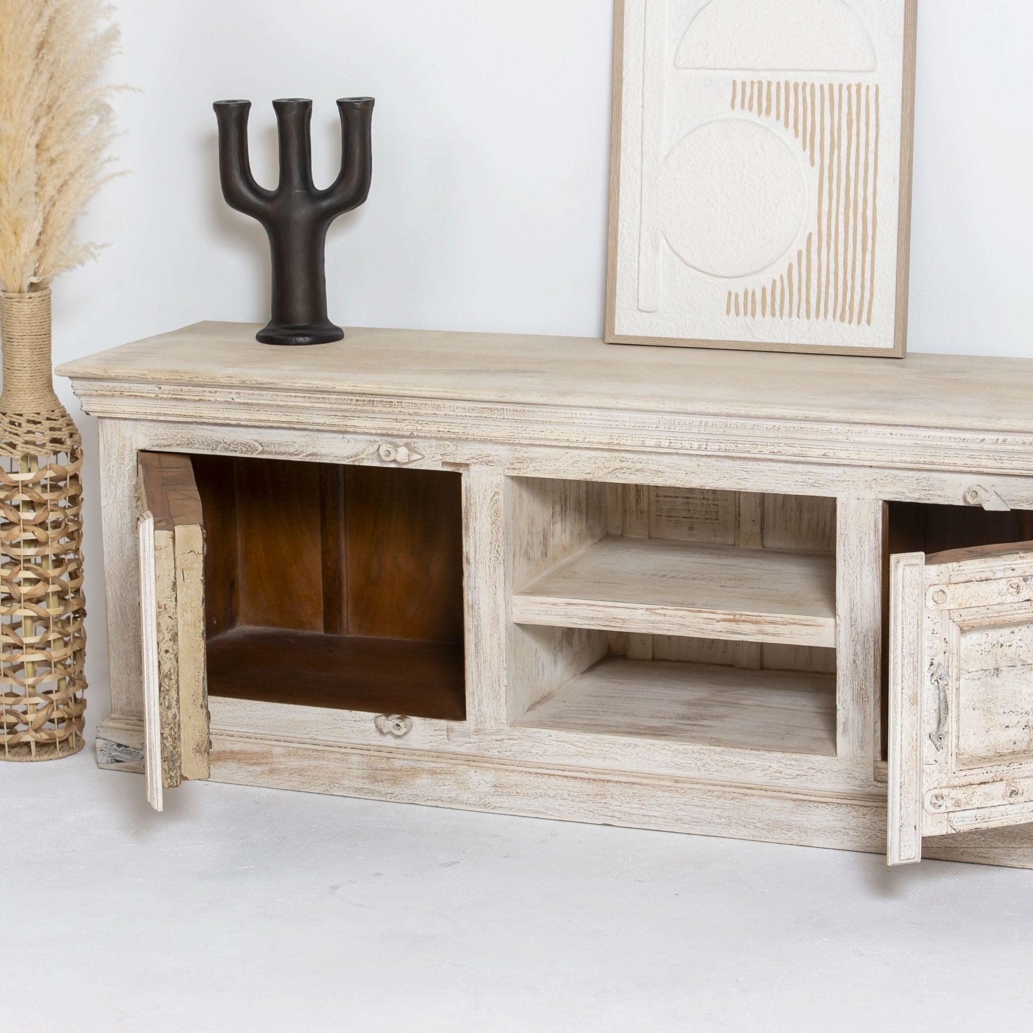 BRISBANE WOODEN TV STAND - Art and craft furniture
