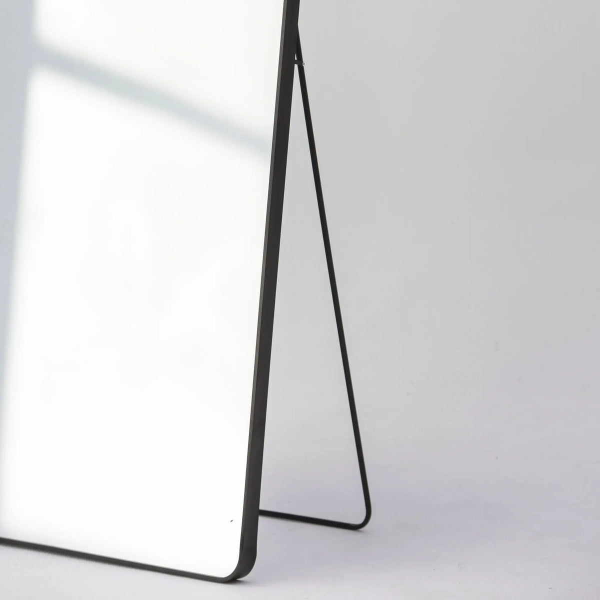 Byron Rectangle Black Metal Frame Mirror - Art and craft furniture