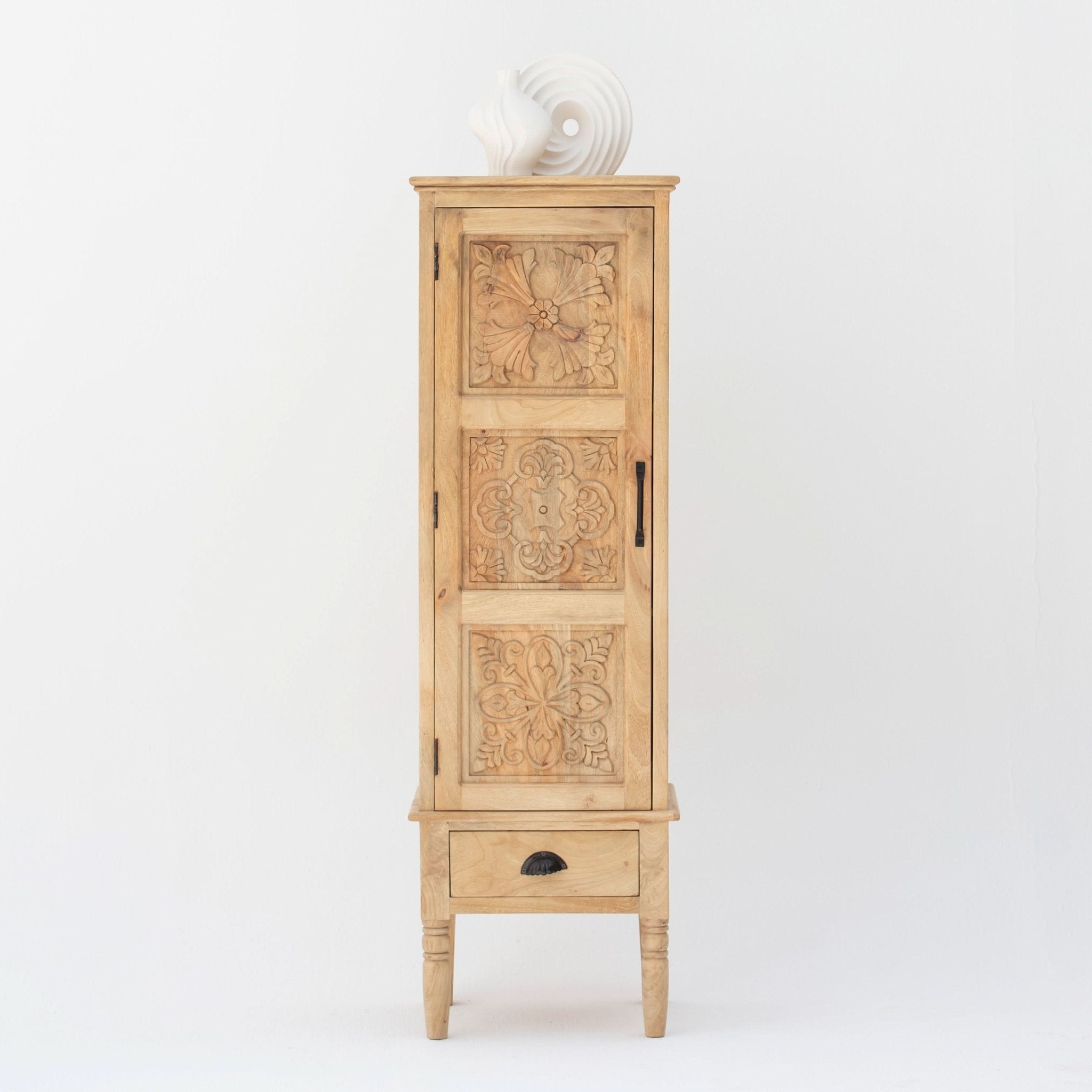 CAIRO CLASSIC ONE DOOR WOODEN CABINET - Art and craft furniture