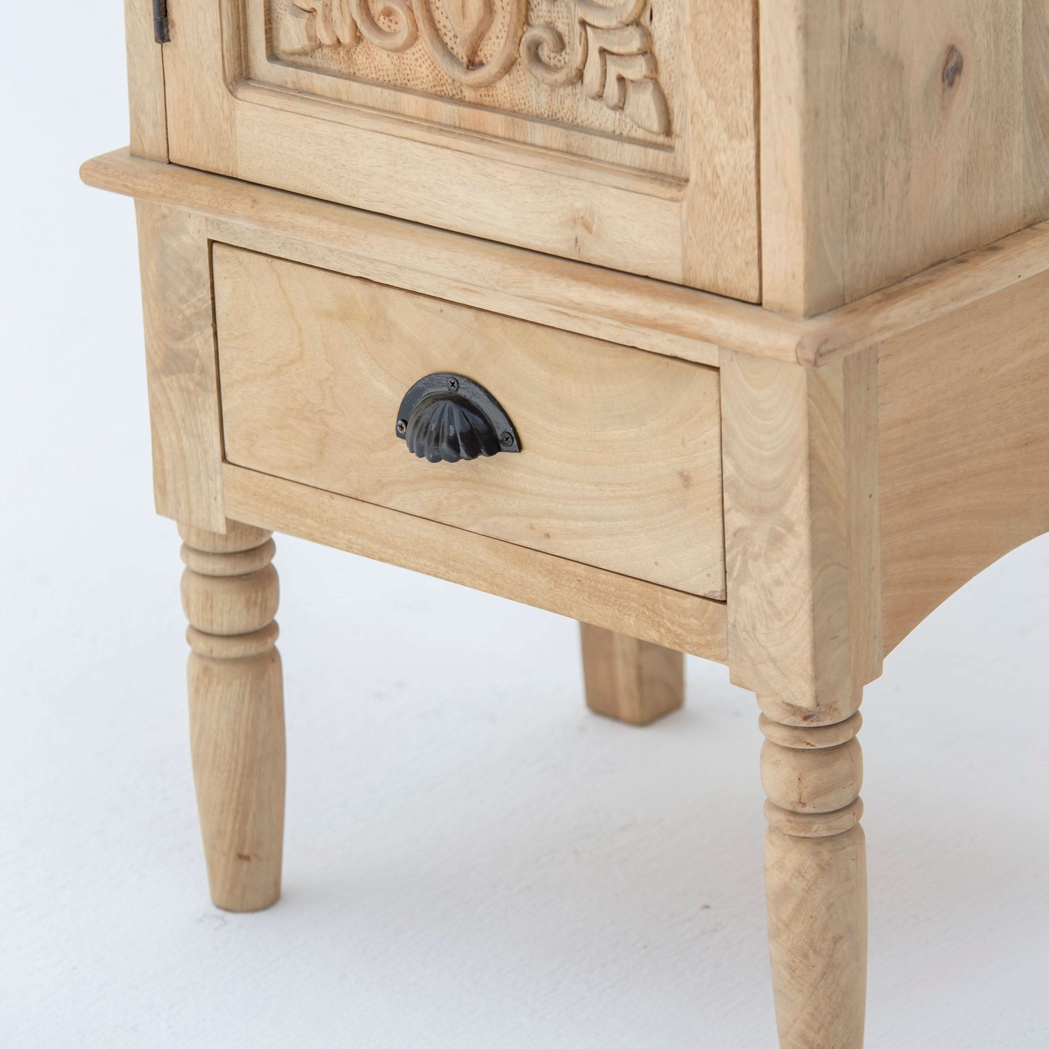 CAIRO CLASSIC ONE DOOR WOODEN CABINET - Art and craft furniture
