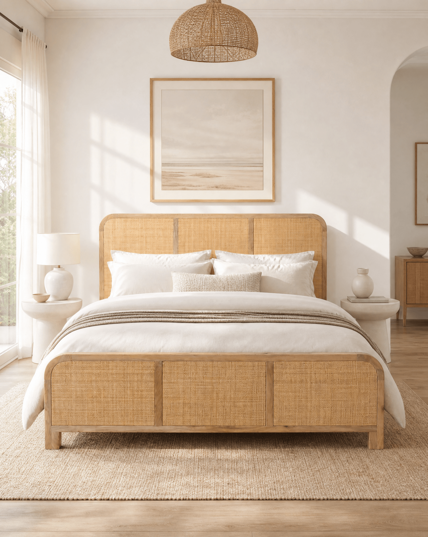 CANOVA RATTAN BED AR36 - Art and craft furniture