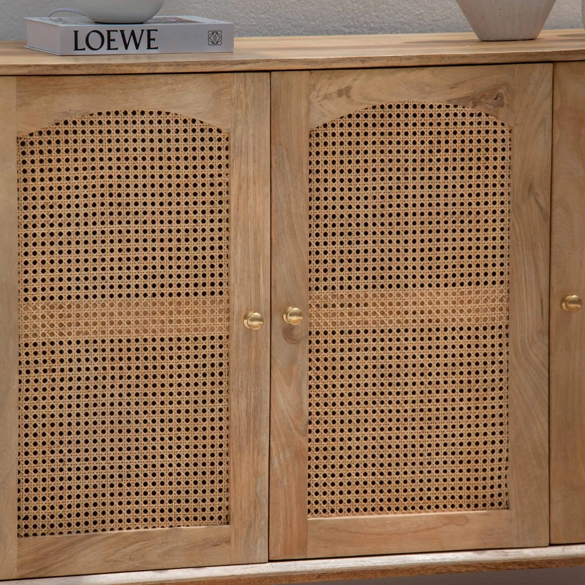 CANOVA RATTAN THREE DOOR SIDEBOARD - Art and craft furniture