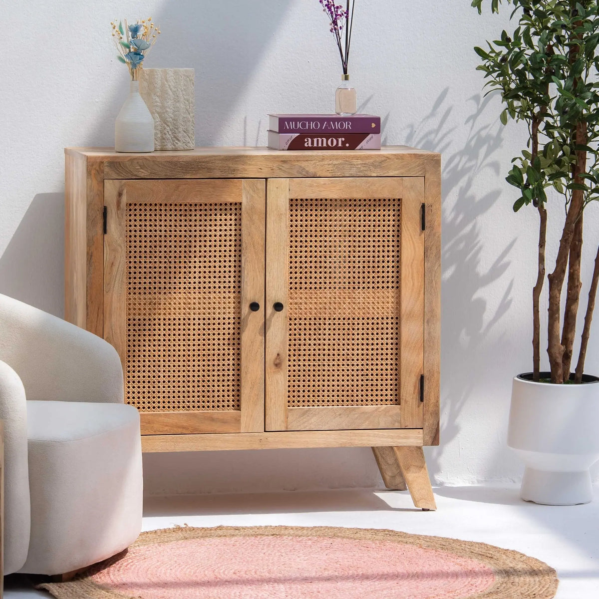 CANOVA RATTAN TWO DOOR SIDEBOARD - Art and craft furniture