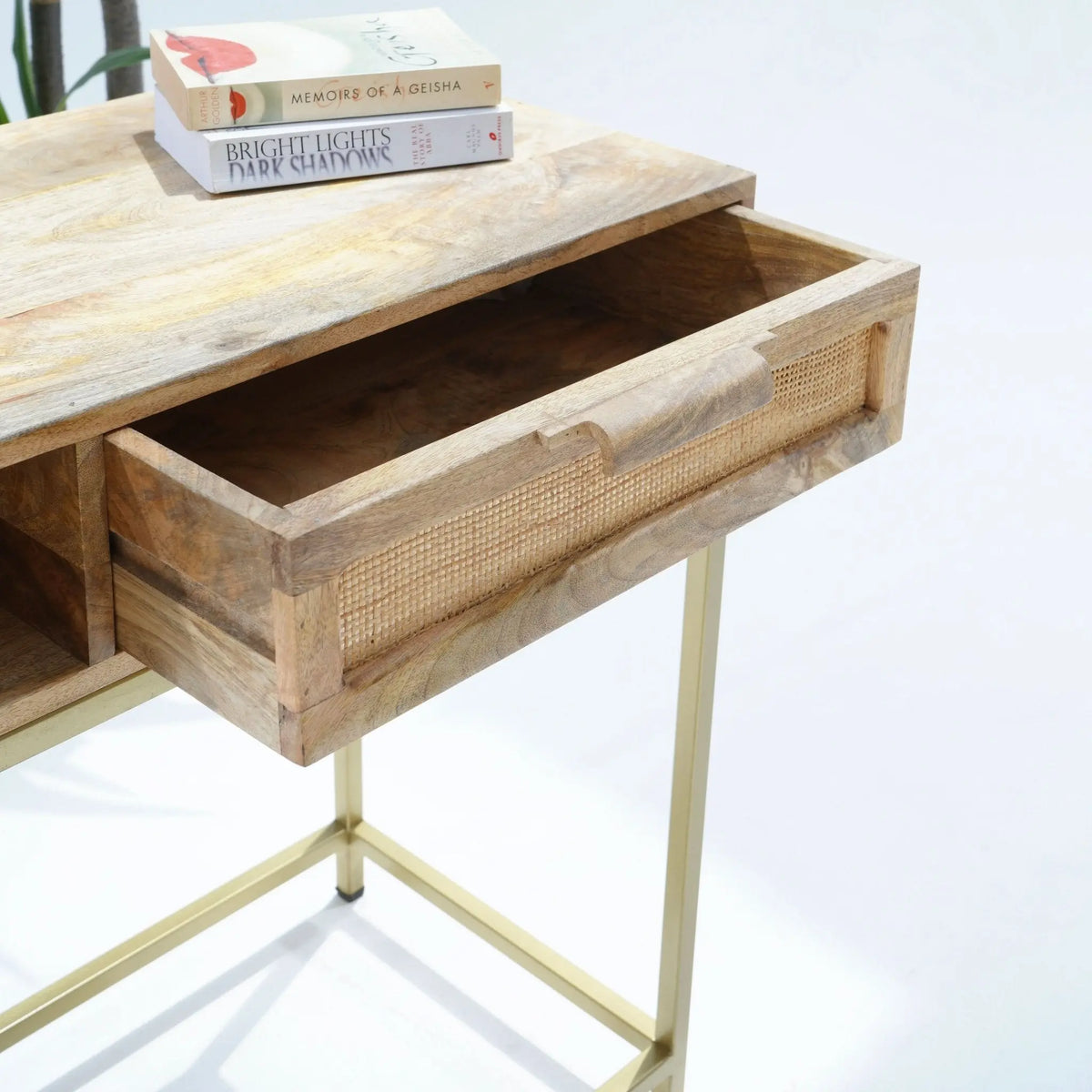 Canovia Cane Console Table - Art and craft furniture